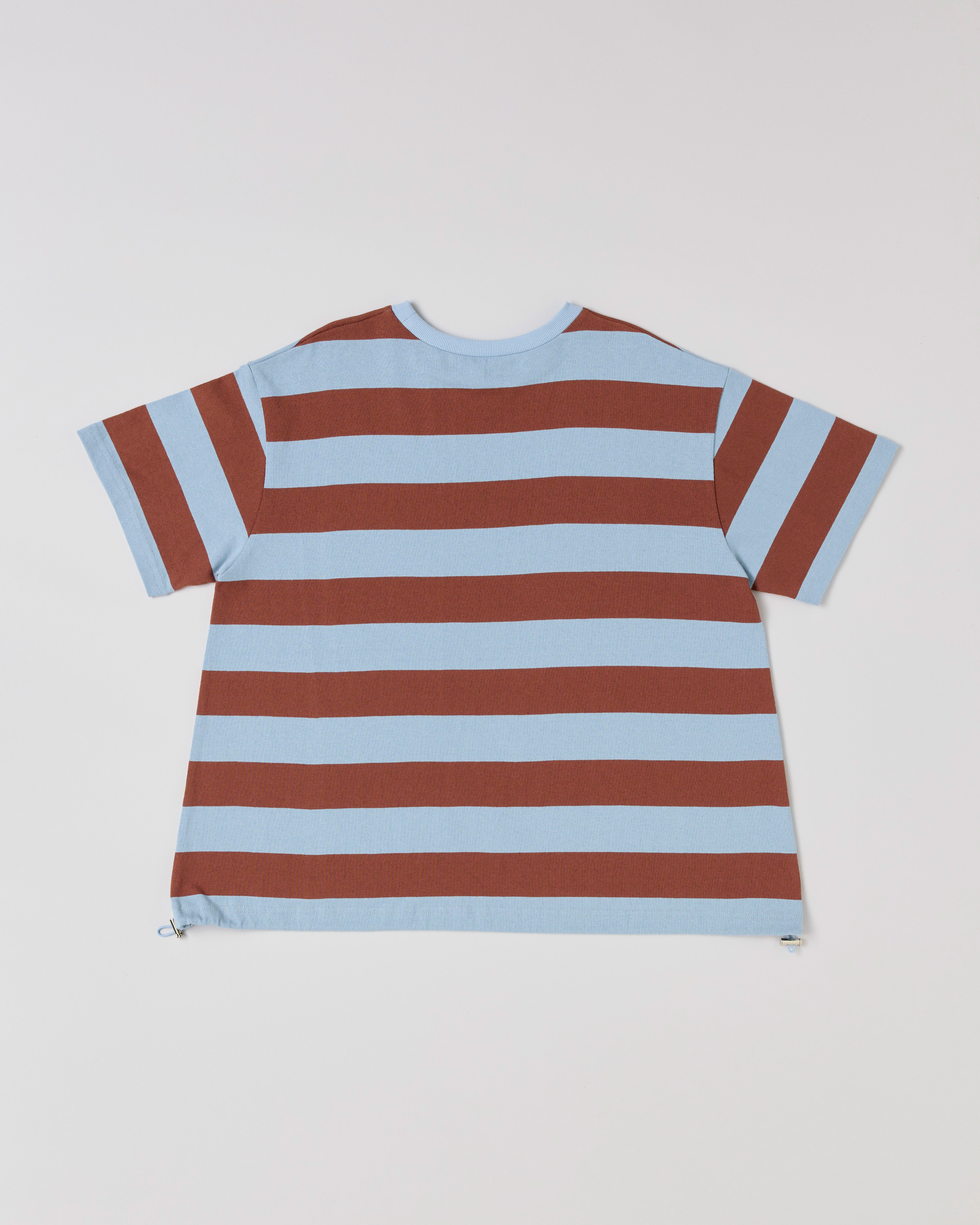 Cocoon border t-shirt (blue)