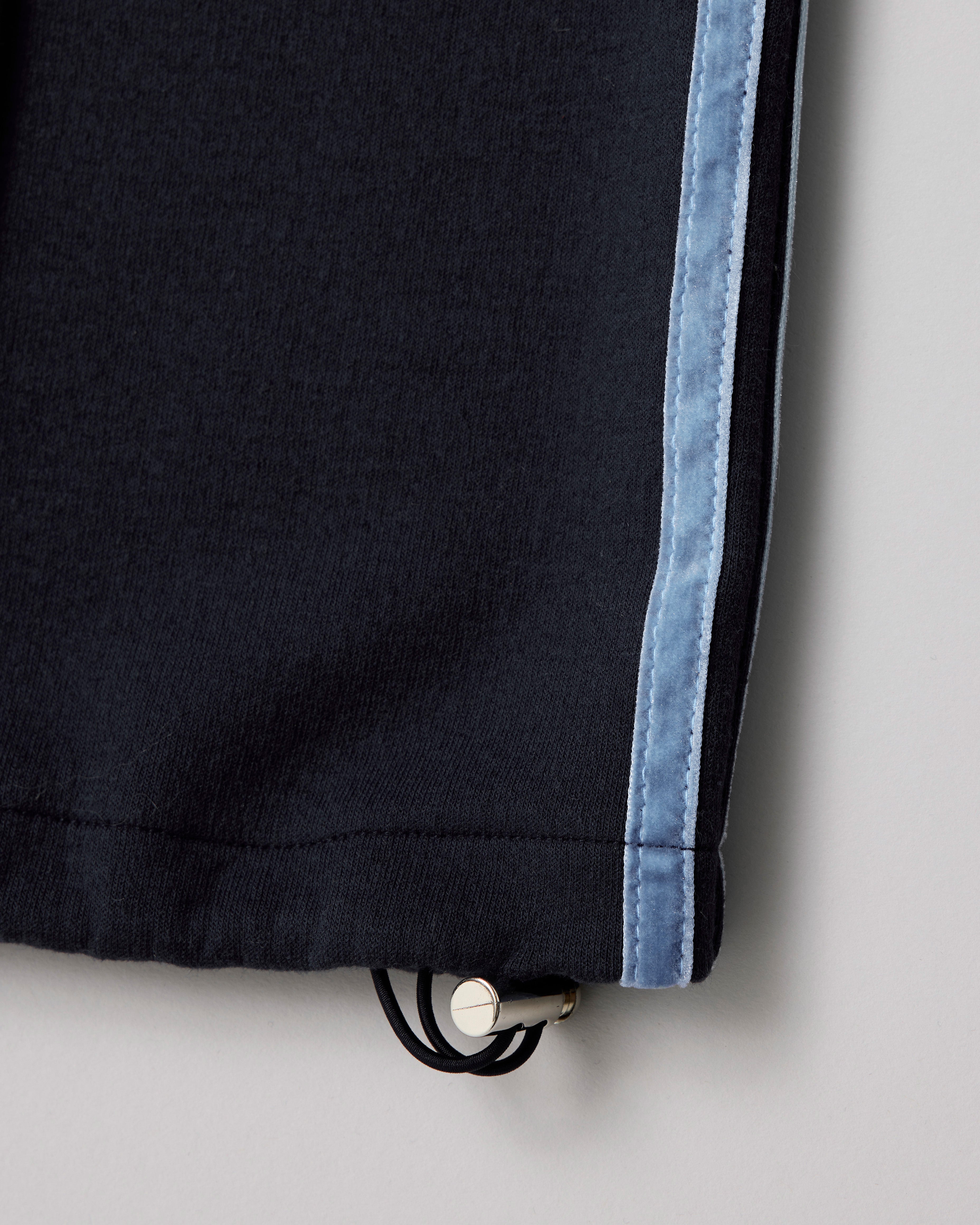 Layered-like bonding pants (navy)