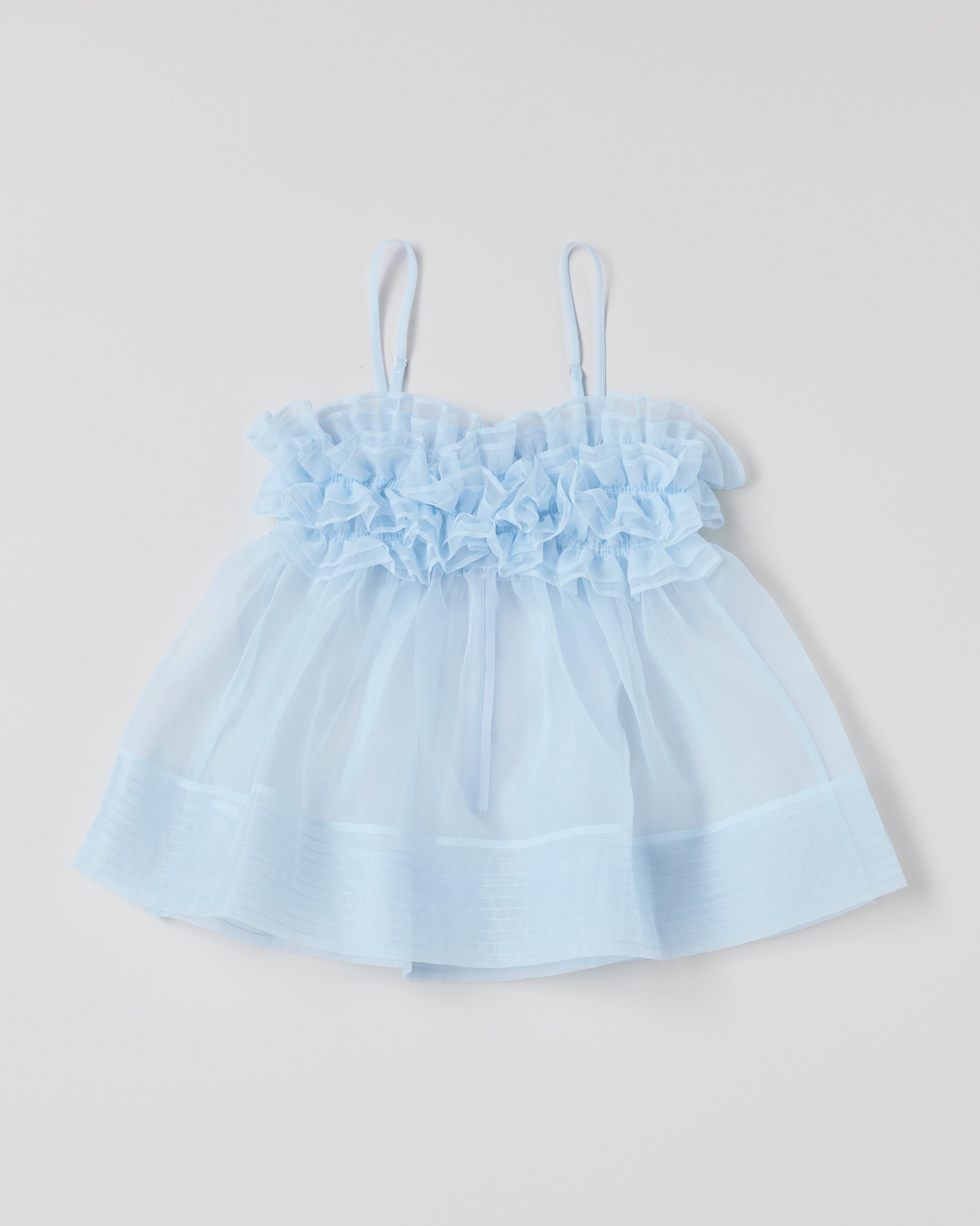 Wave gathered peplum bustier (dot)