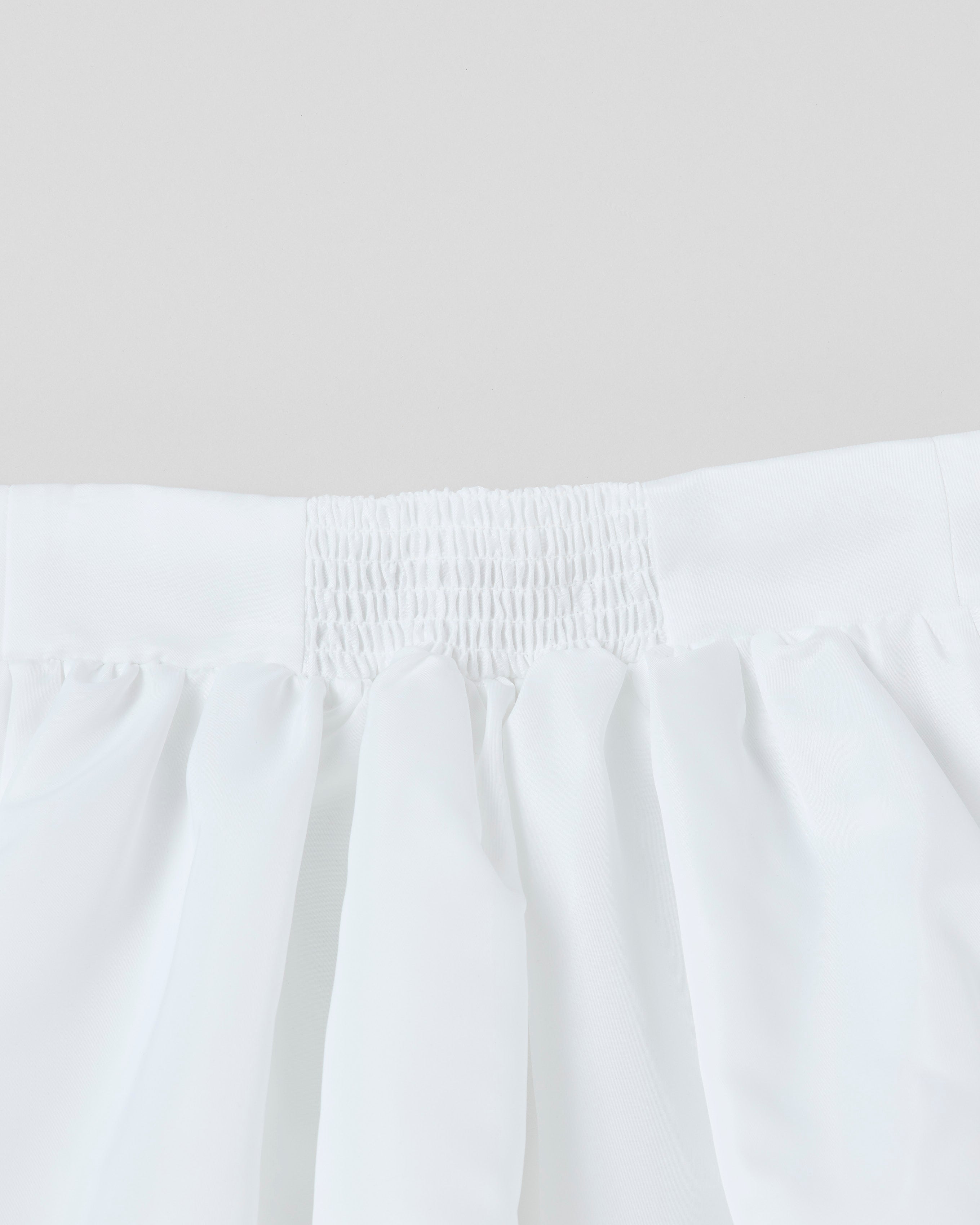 Corset balloon mini skirt (white)
