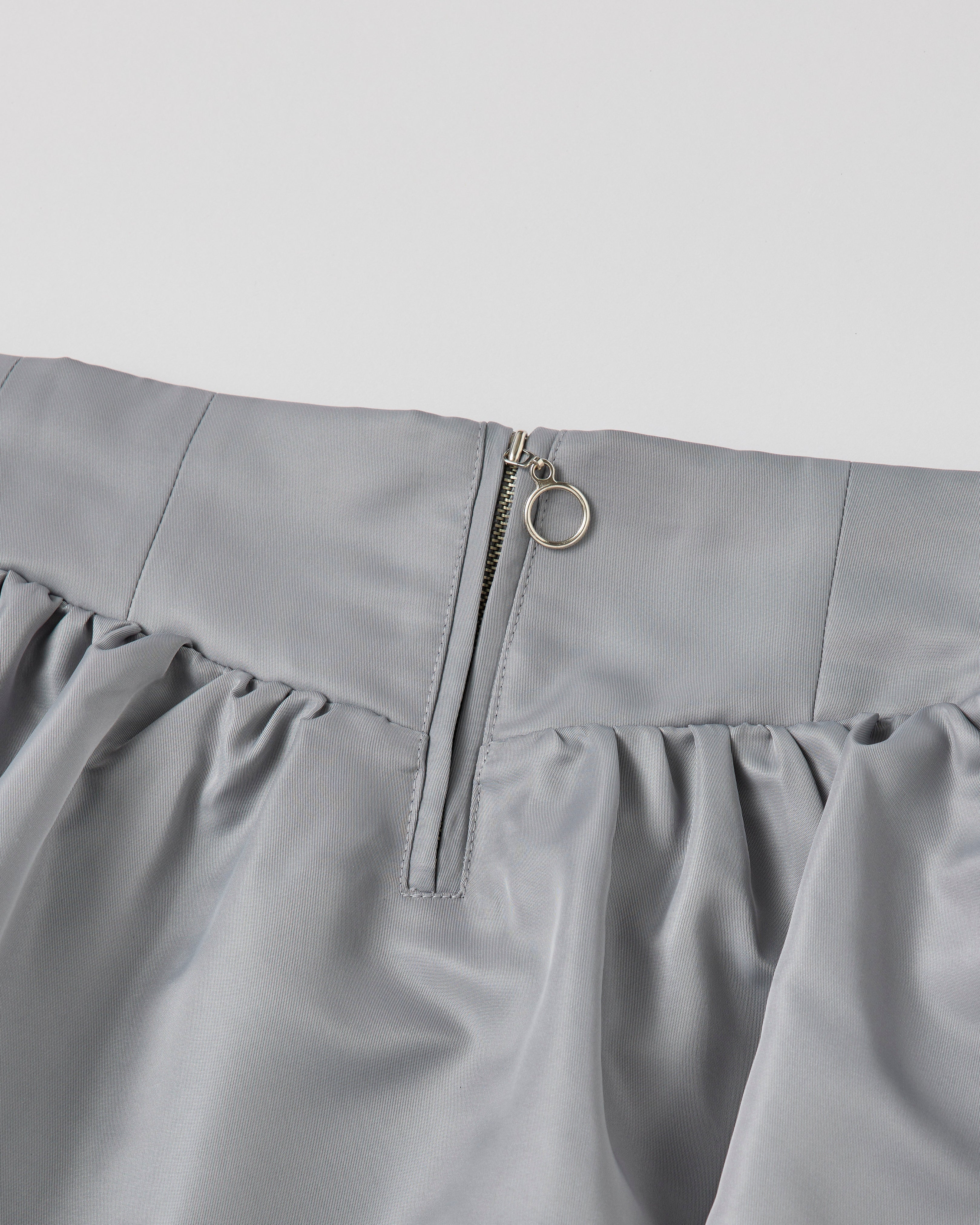 Corset balloon mini skirt (gray)