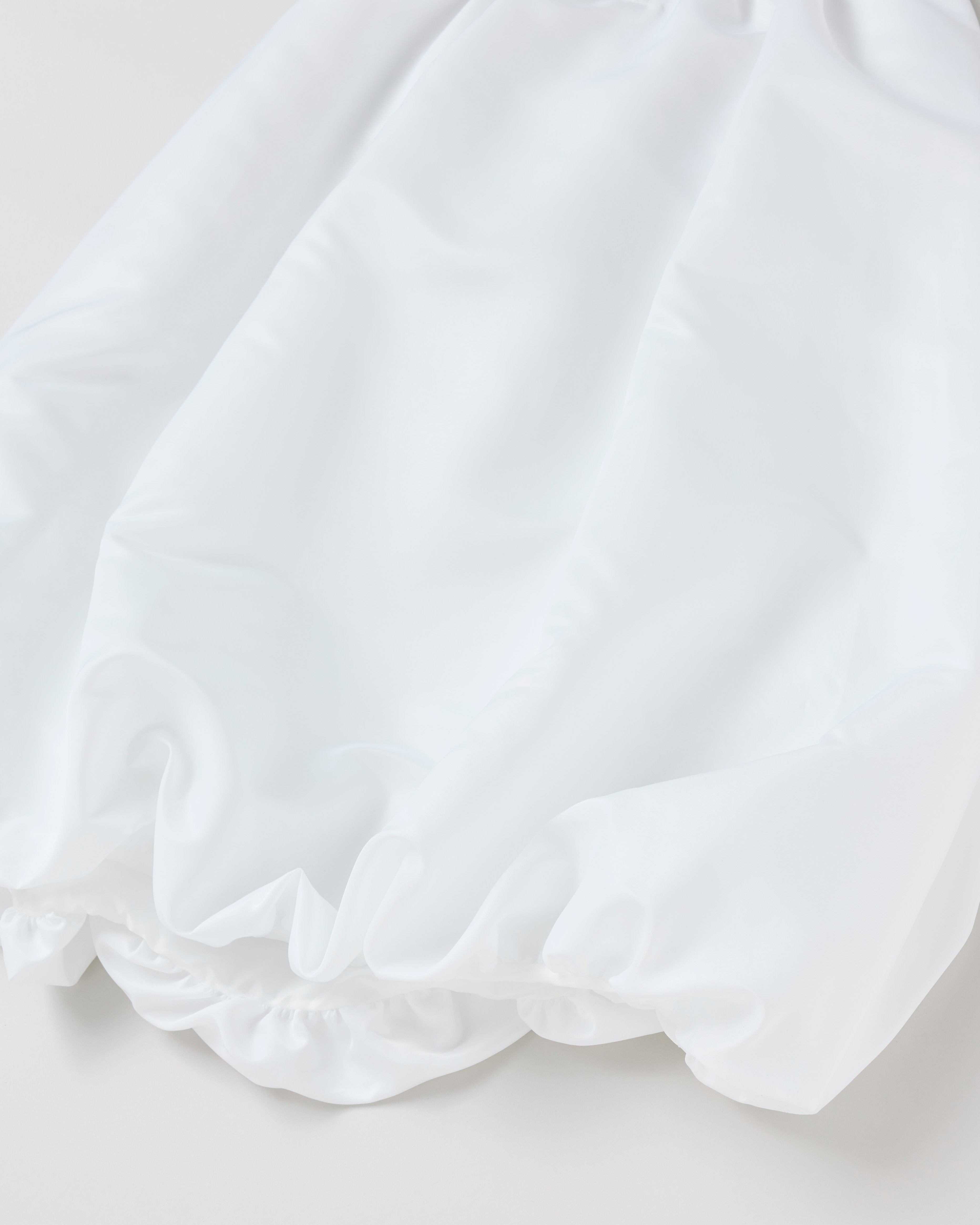 Corset long balloon skirt (white)