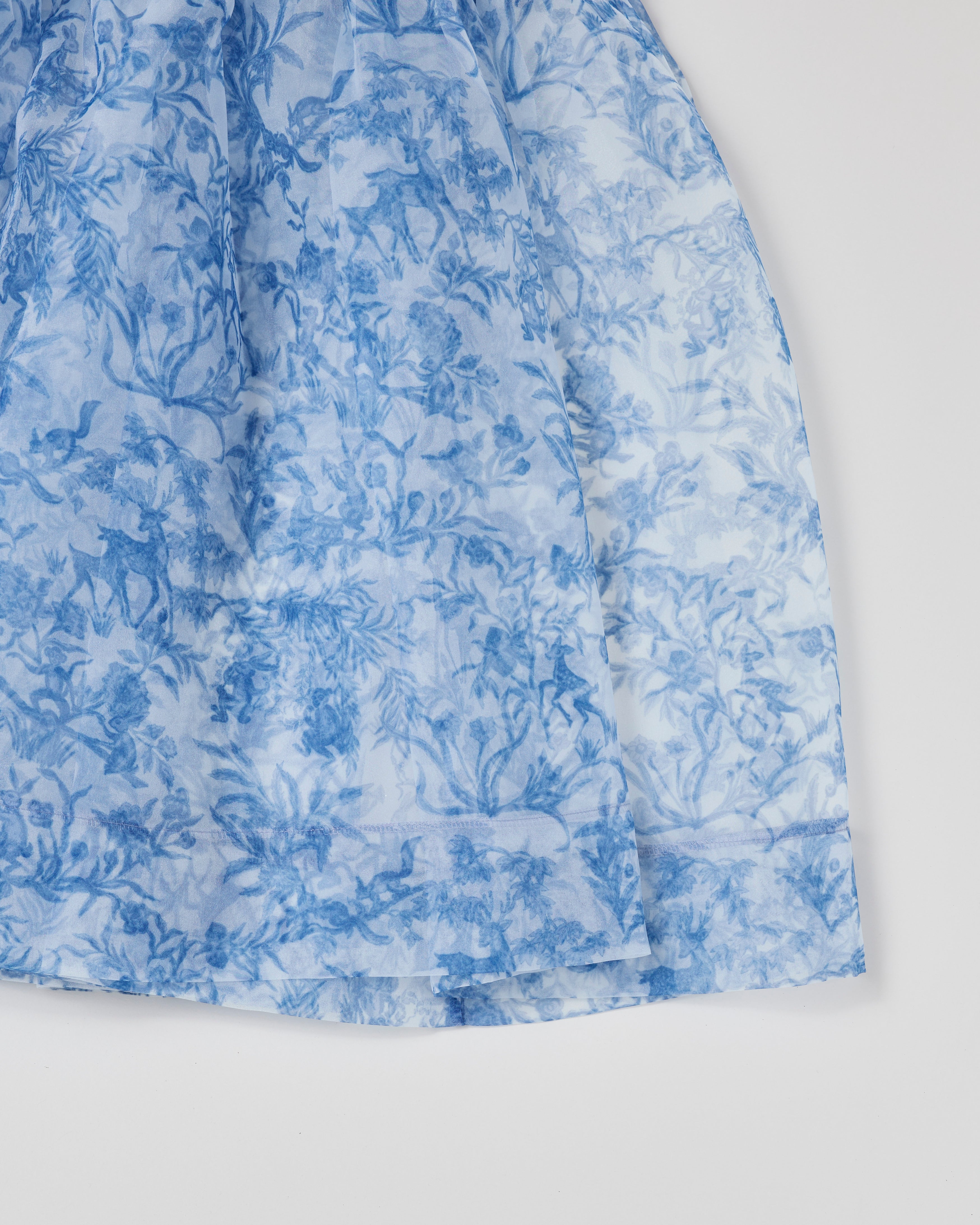 Oriental Toile de Jouy organdy cami dress