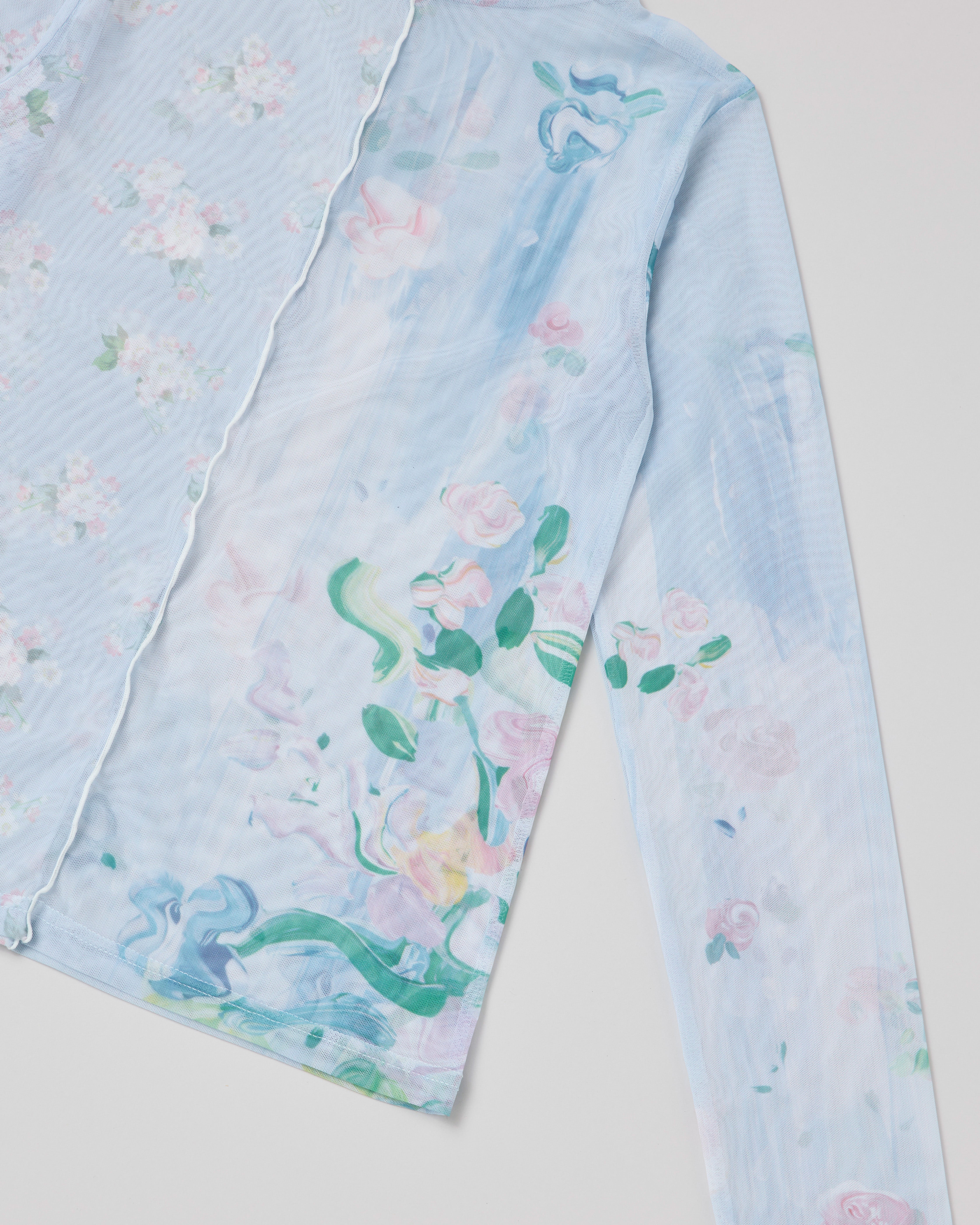 Cherry blossom see-through tops (high neck)