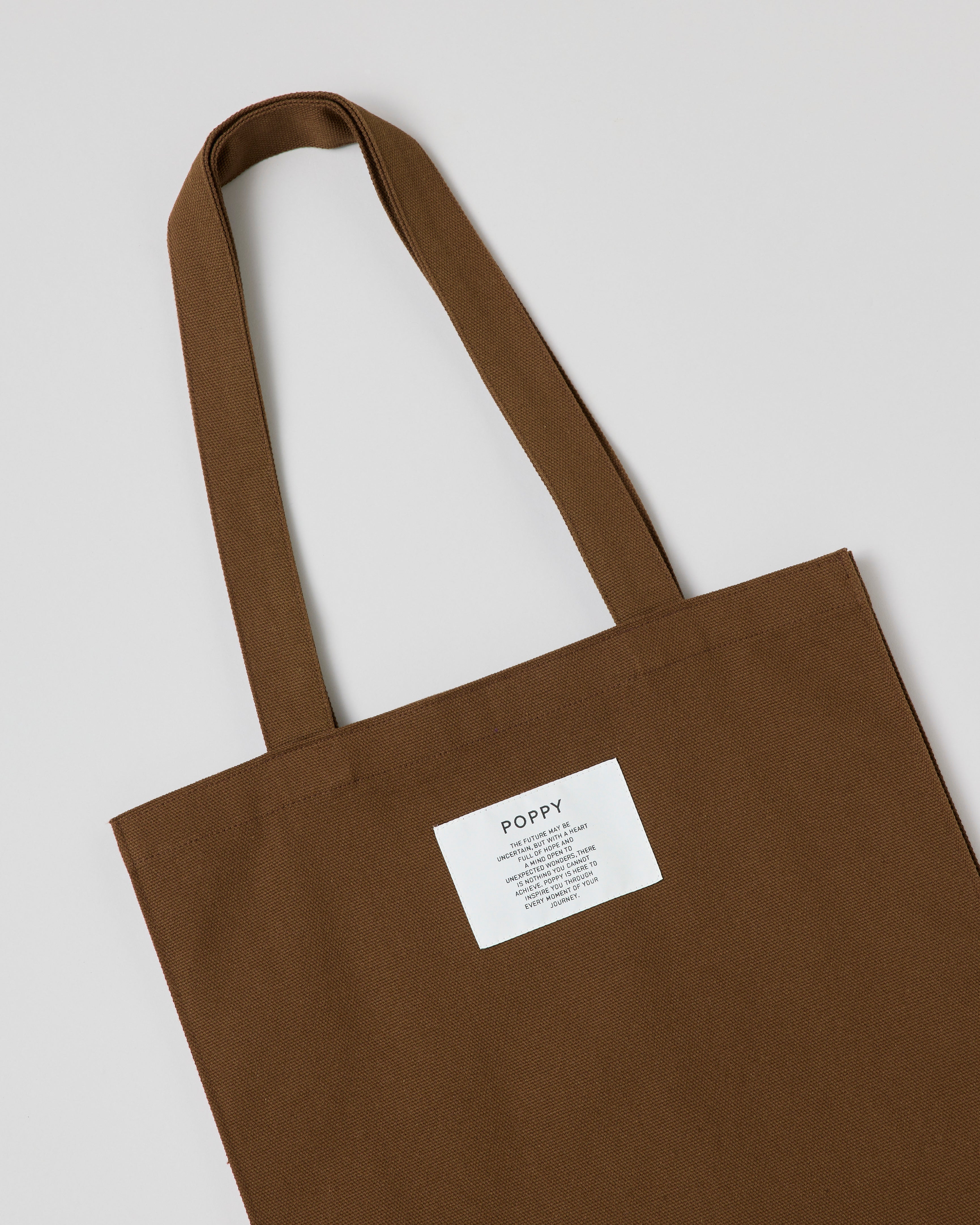 Logo tote bag (brown)