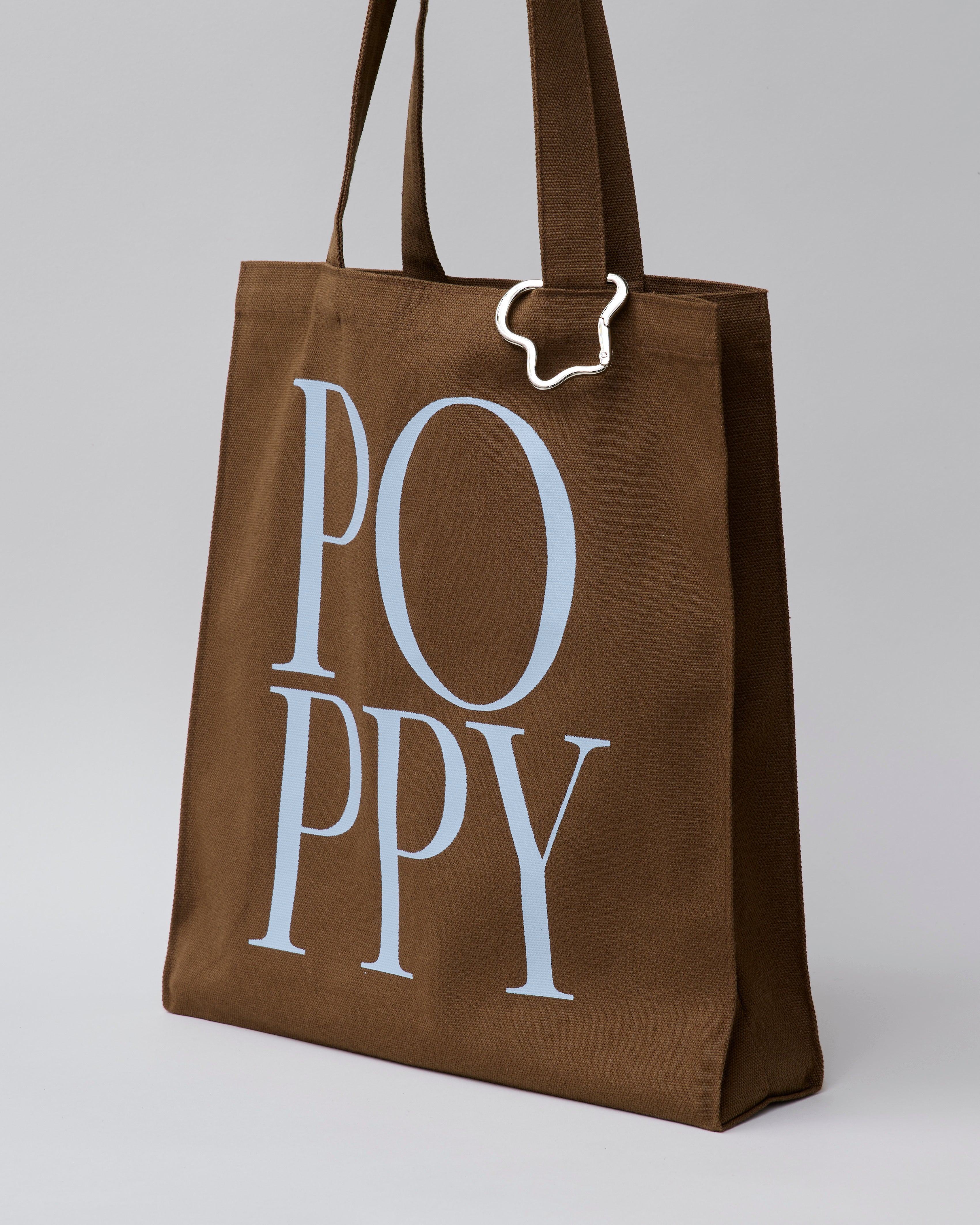 Logo tote bag (brown)