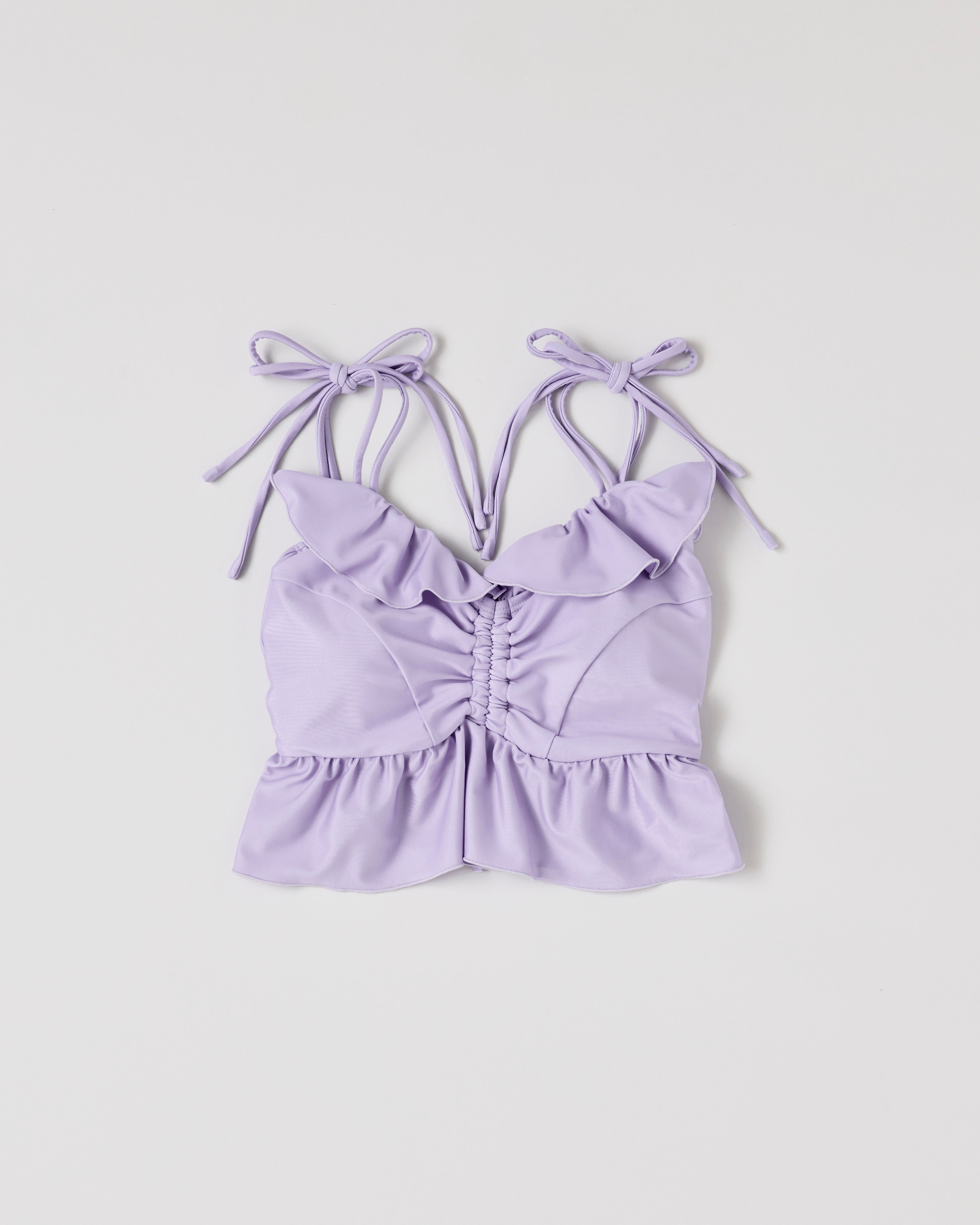 Peplum frill cami tops