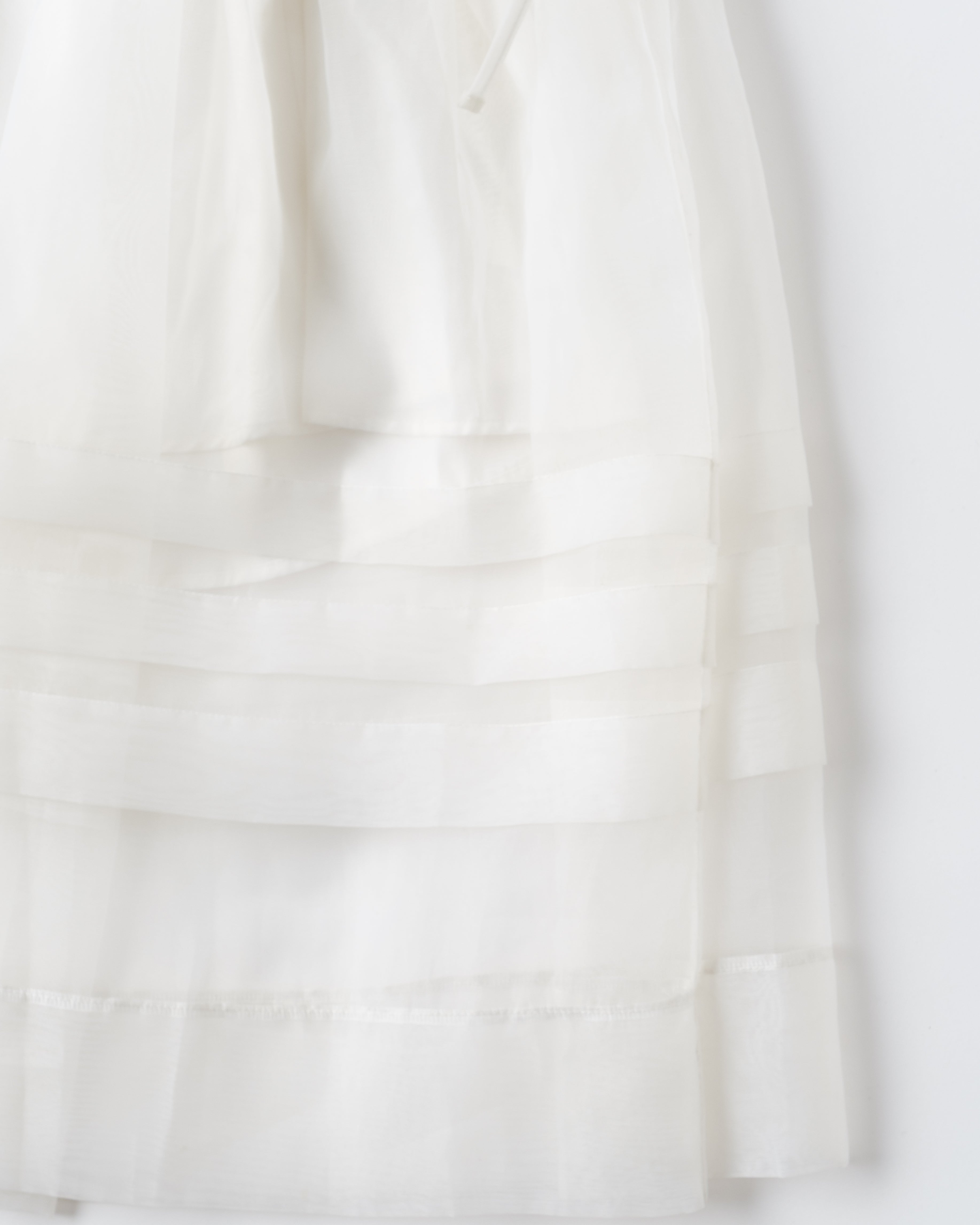 Organdy tuck skirt