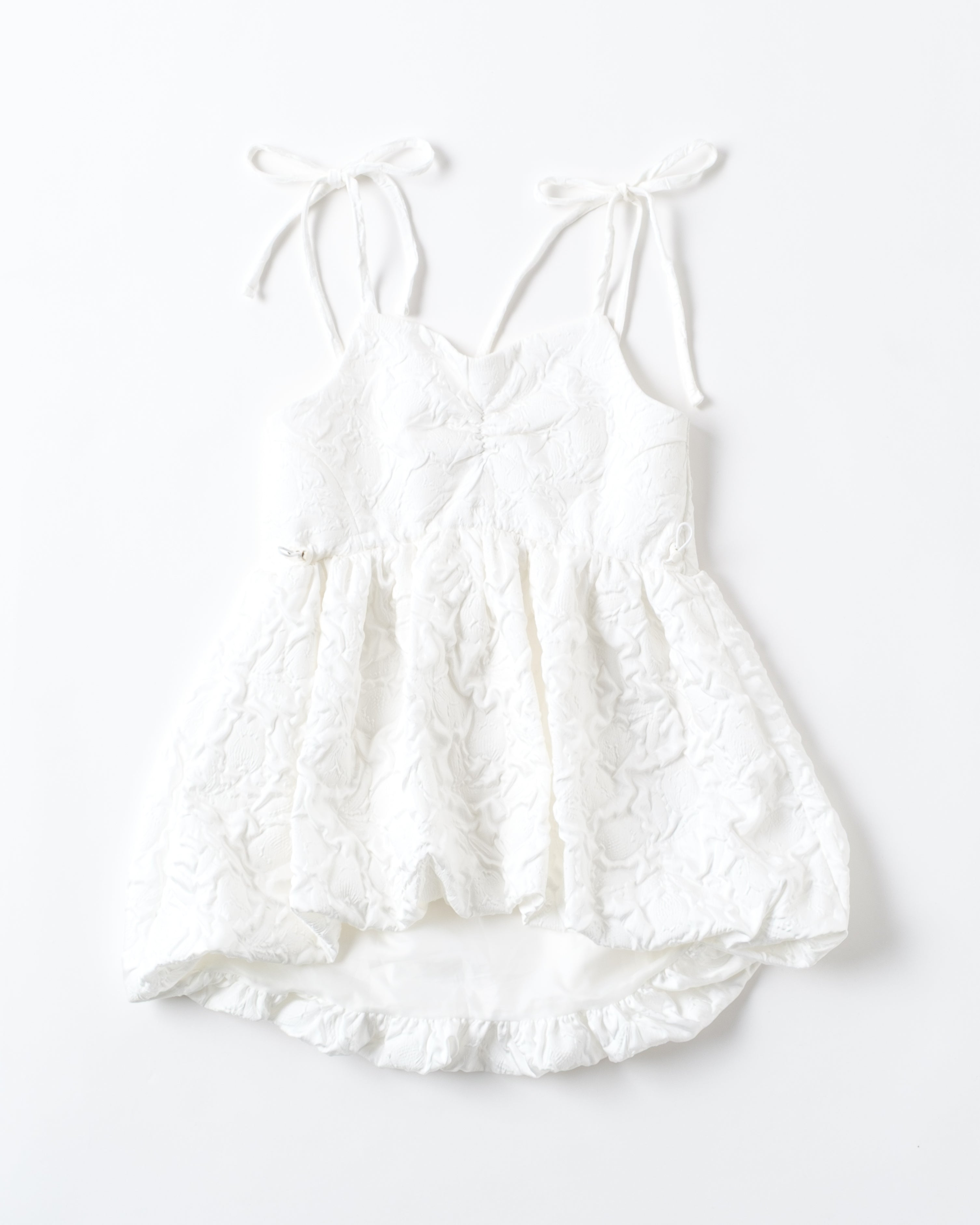 Balloon cami tunic (White)