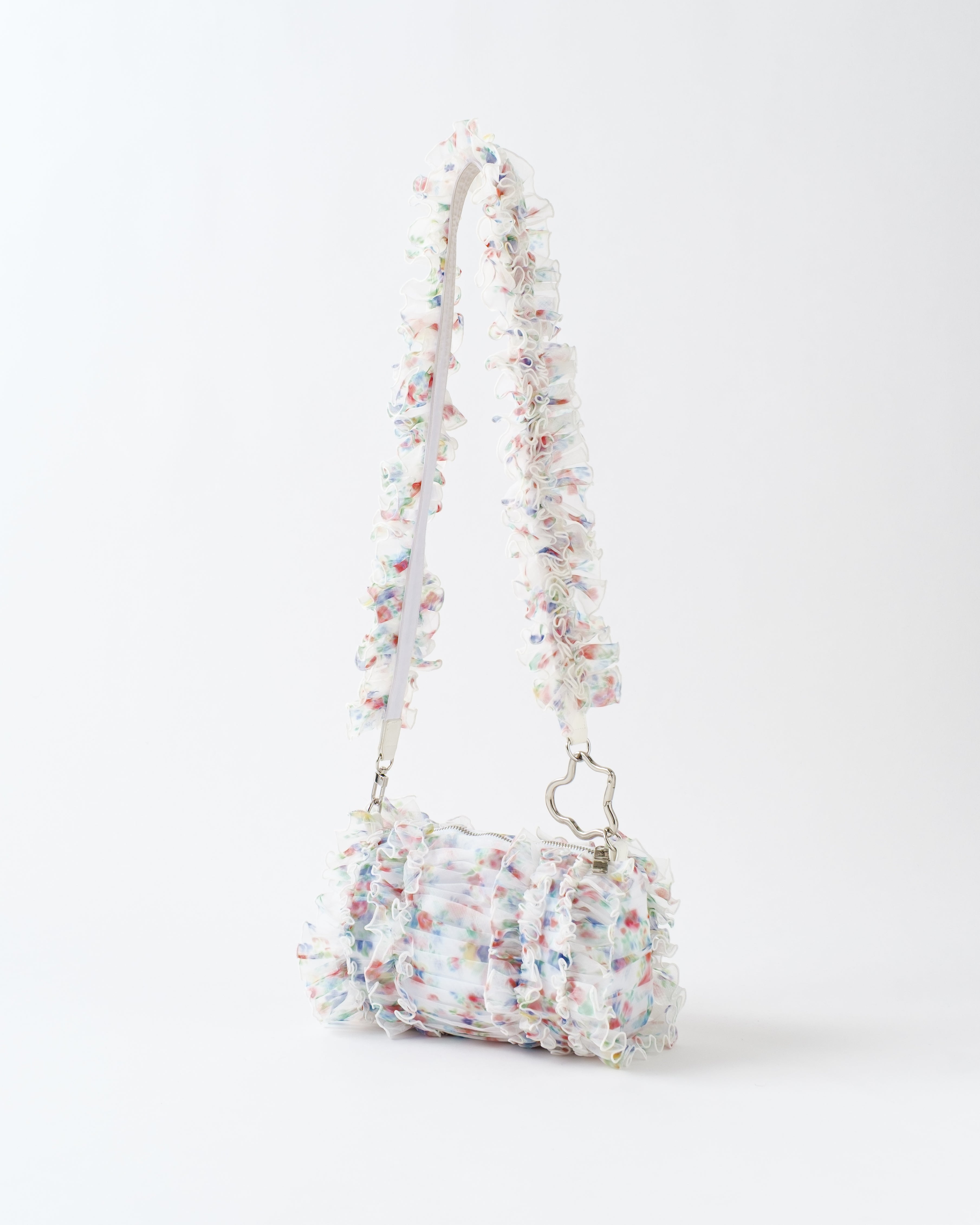 Tulle frill bag (floral pattern)