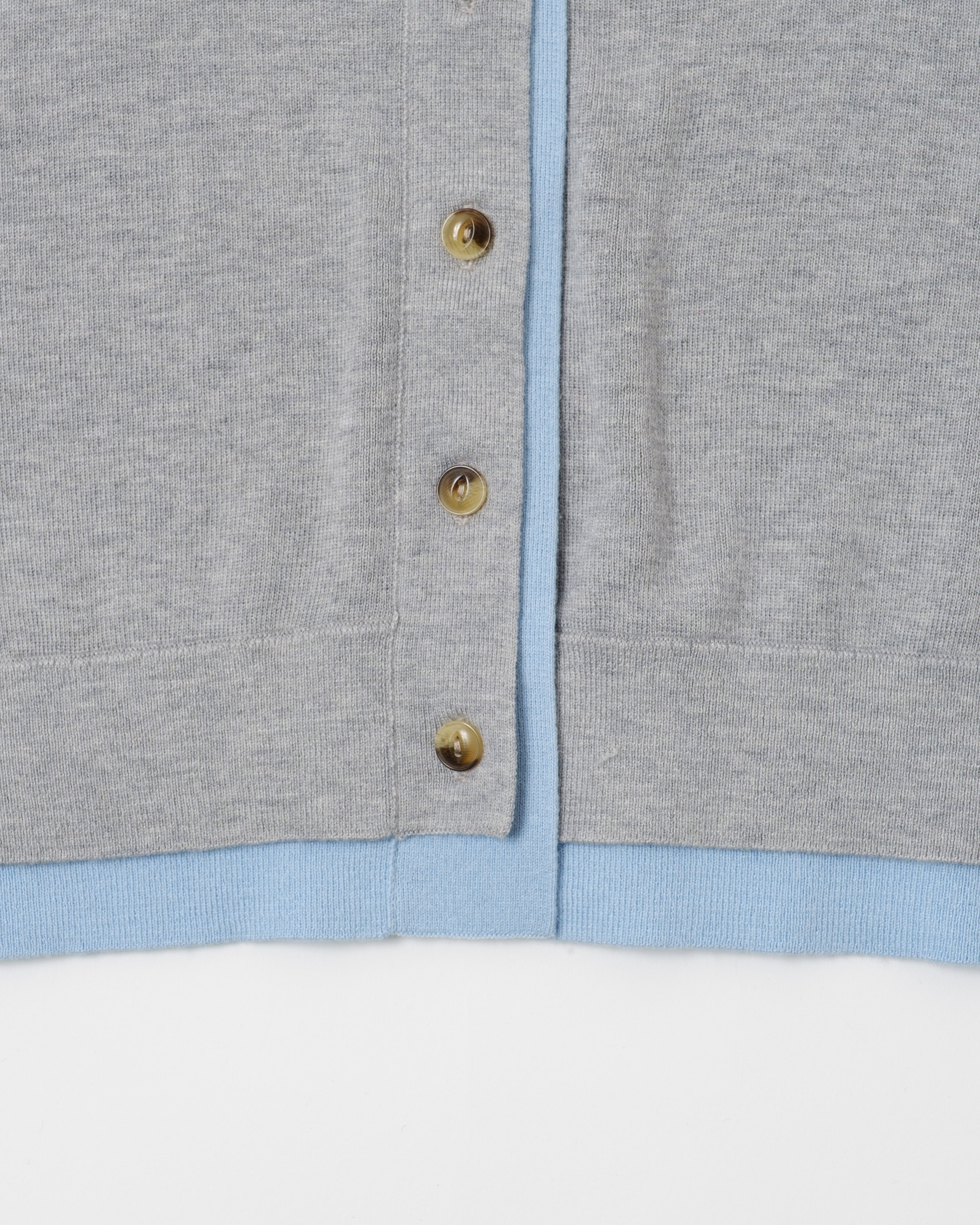 Layered design heart cardigan