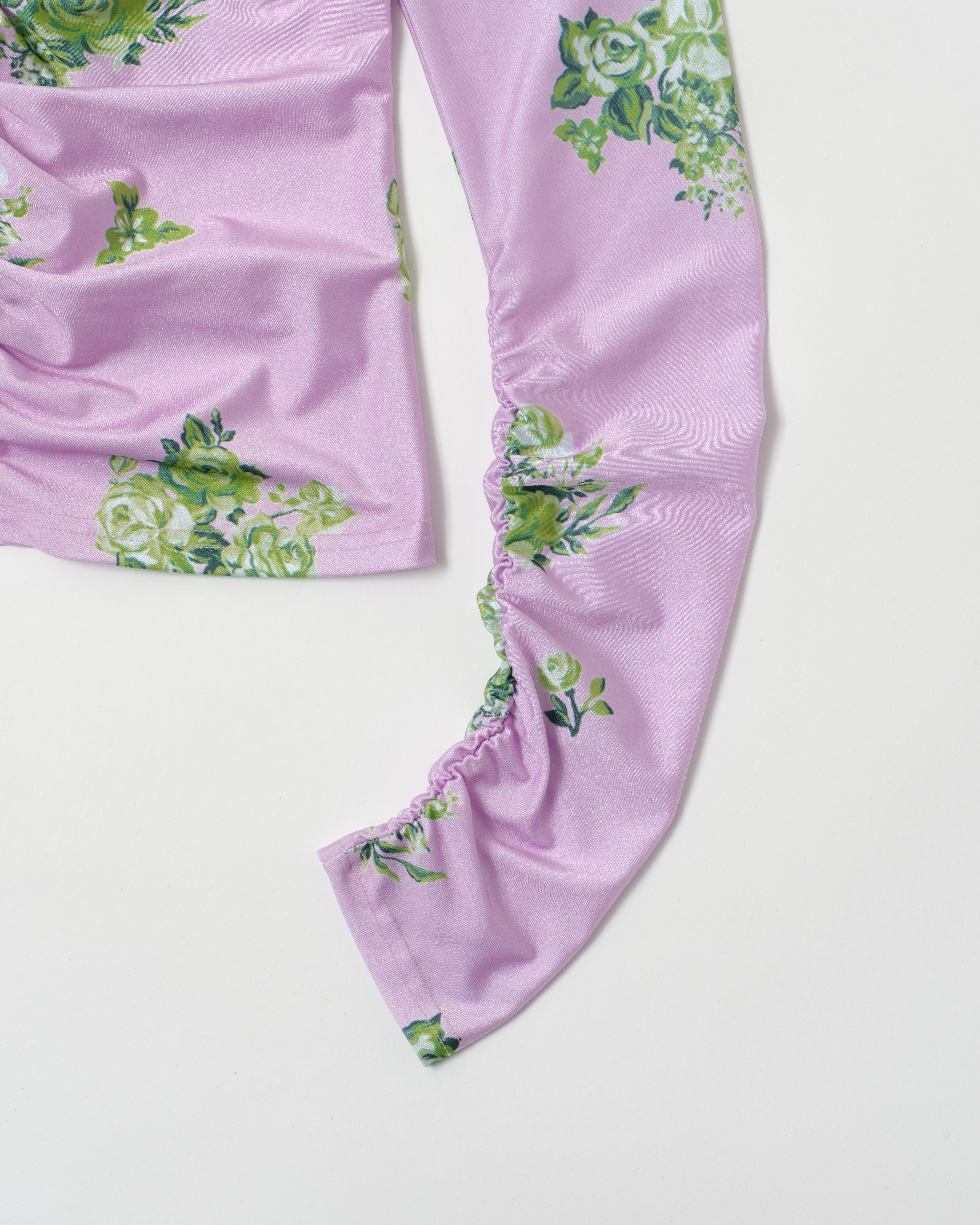 Green bouquet second skin tops (boat neck)