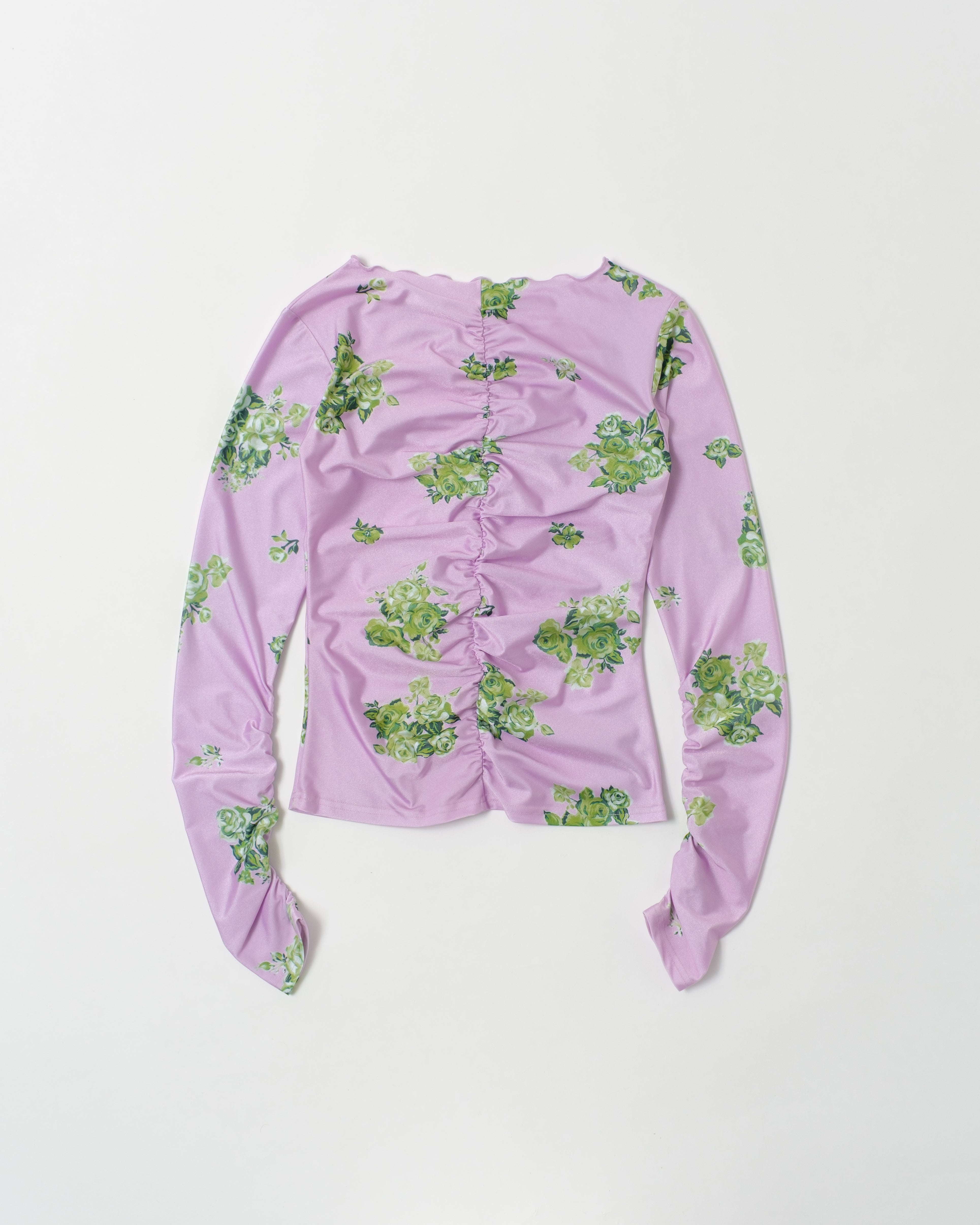 Green bouquet second skin tops (boat neck)