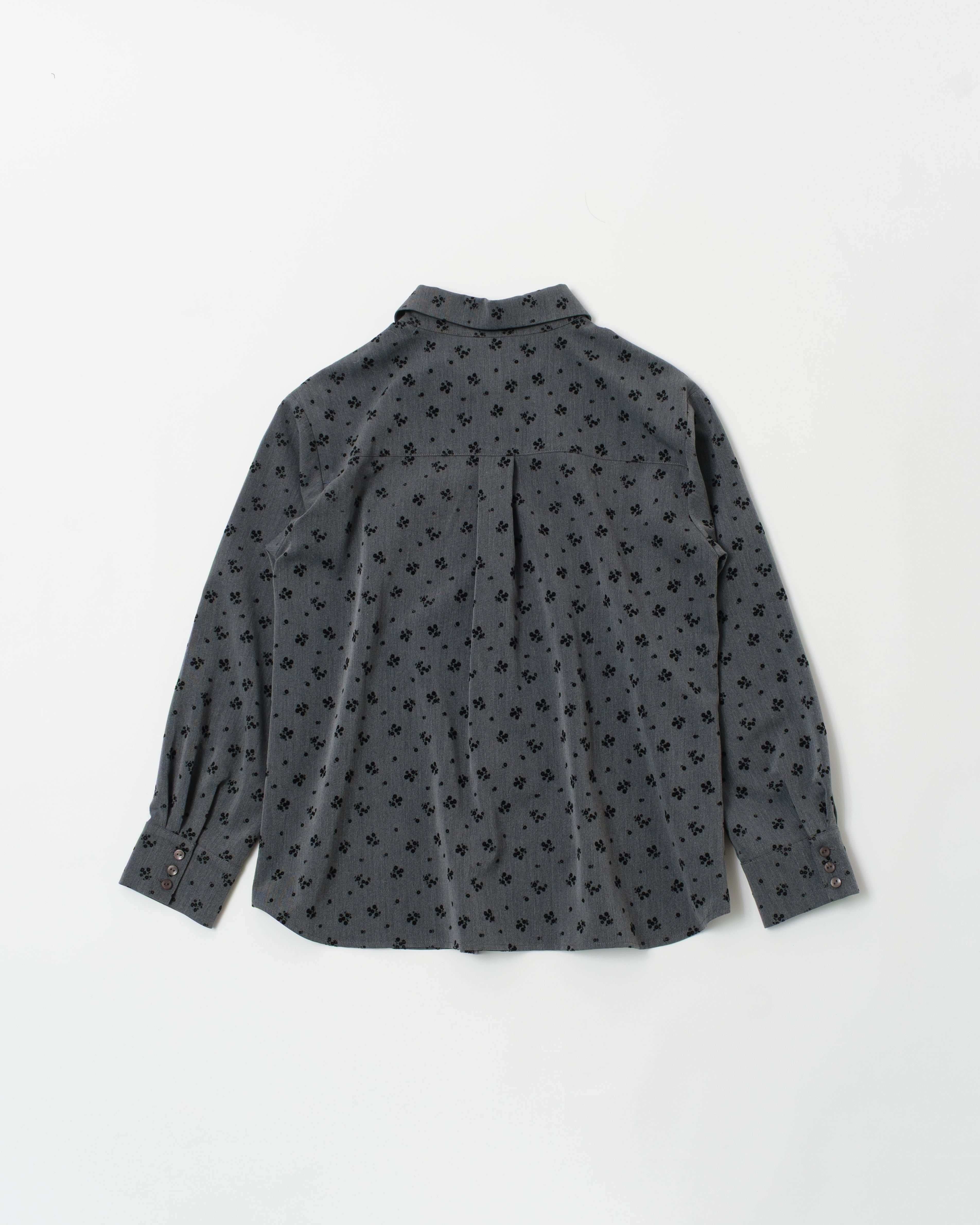 Double color flocky shirt