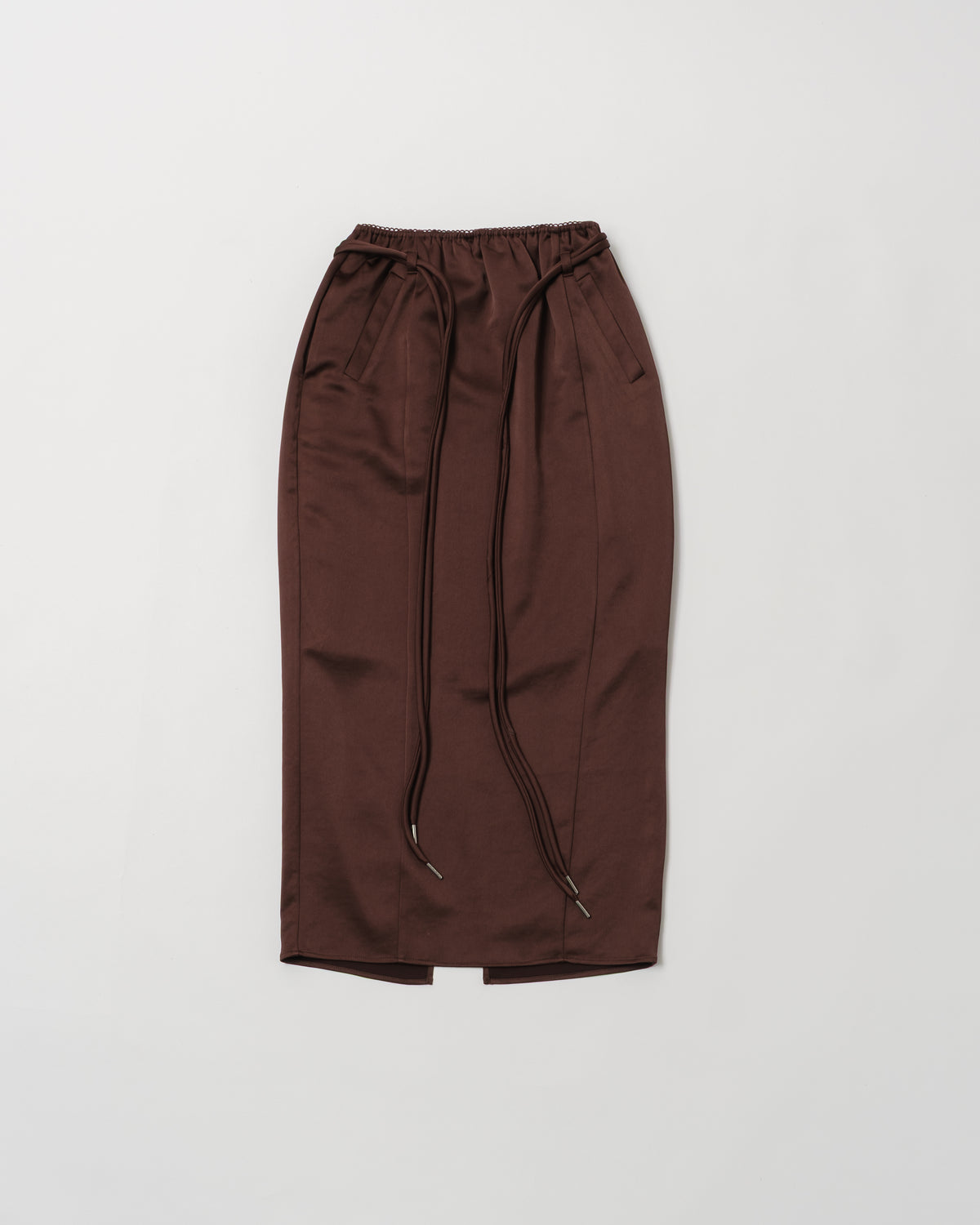 Satin I-line skirt