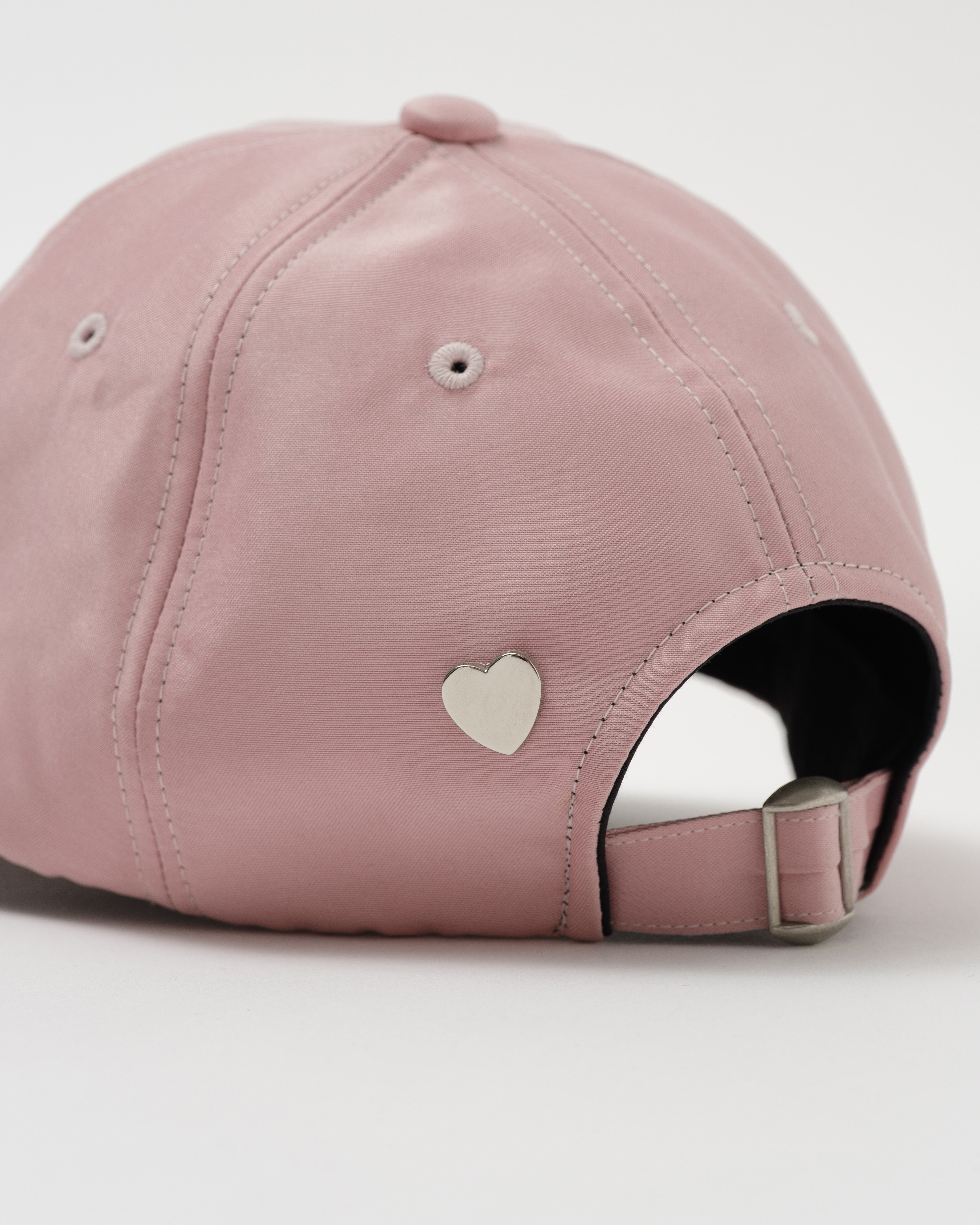 Satin heart cap