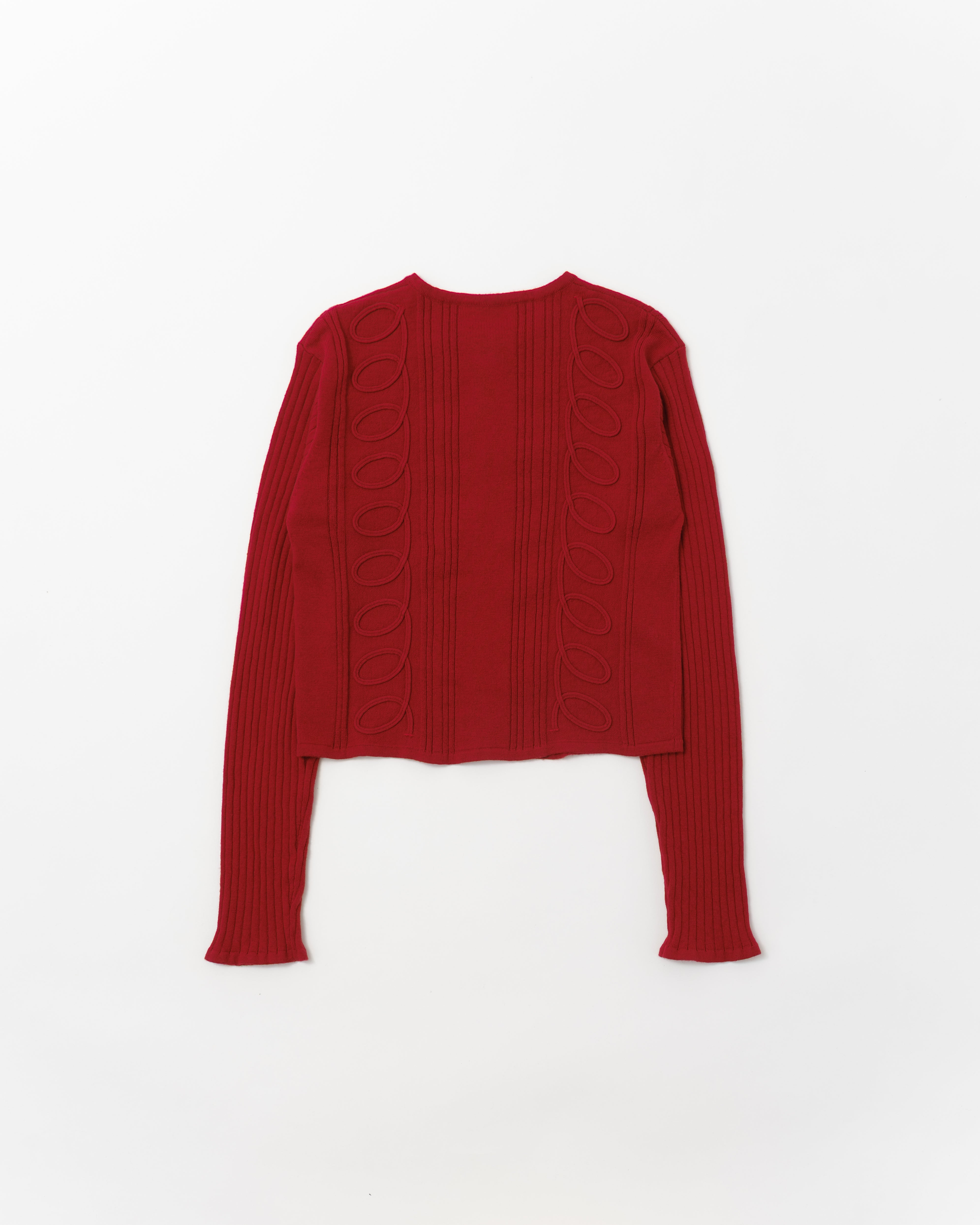 Kurukuru ribbon knit cardigan