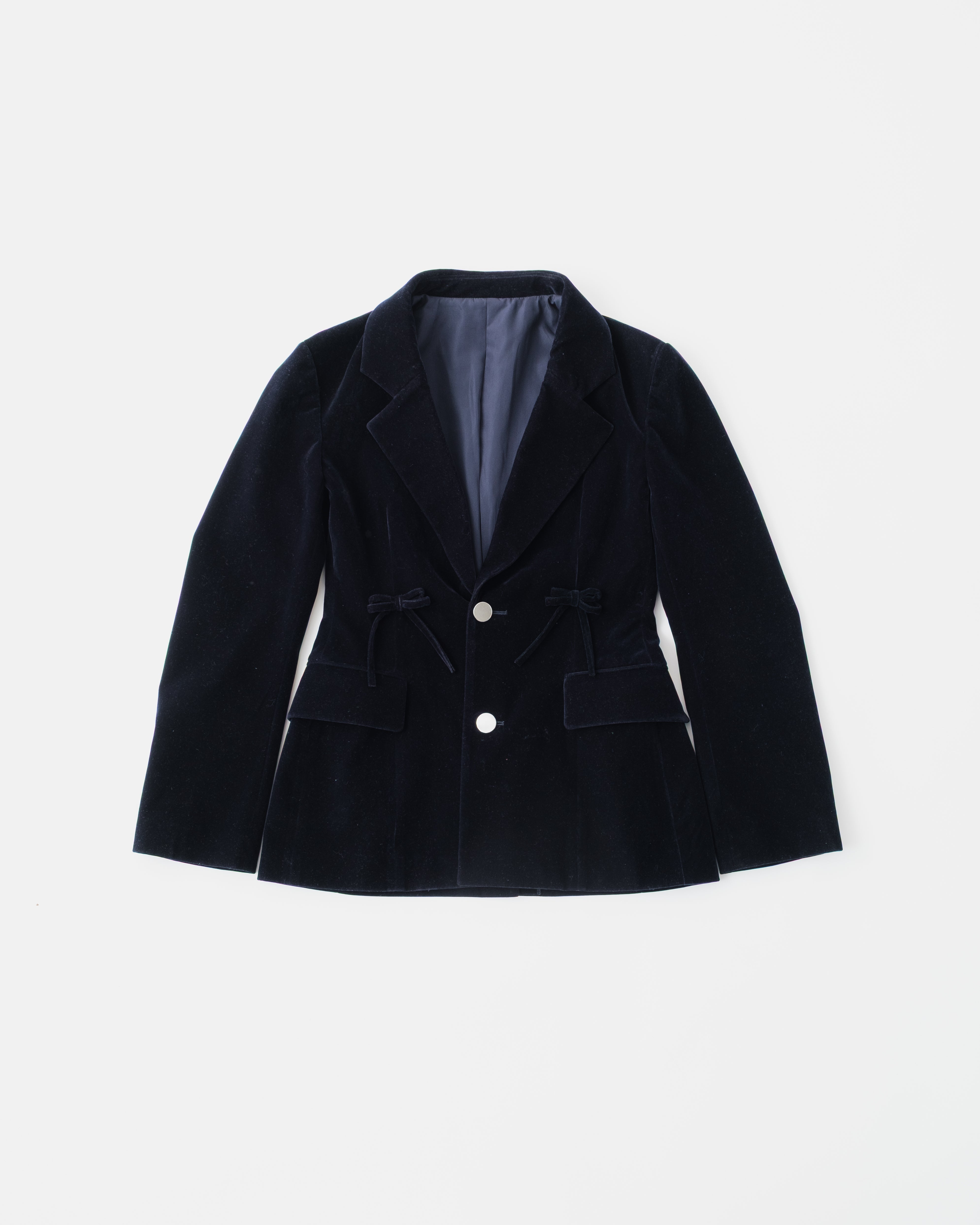 Ribbon velvet jacket