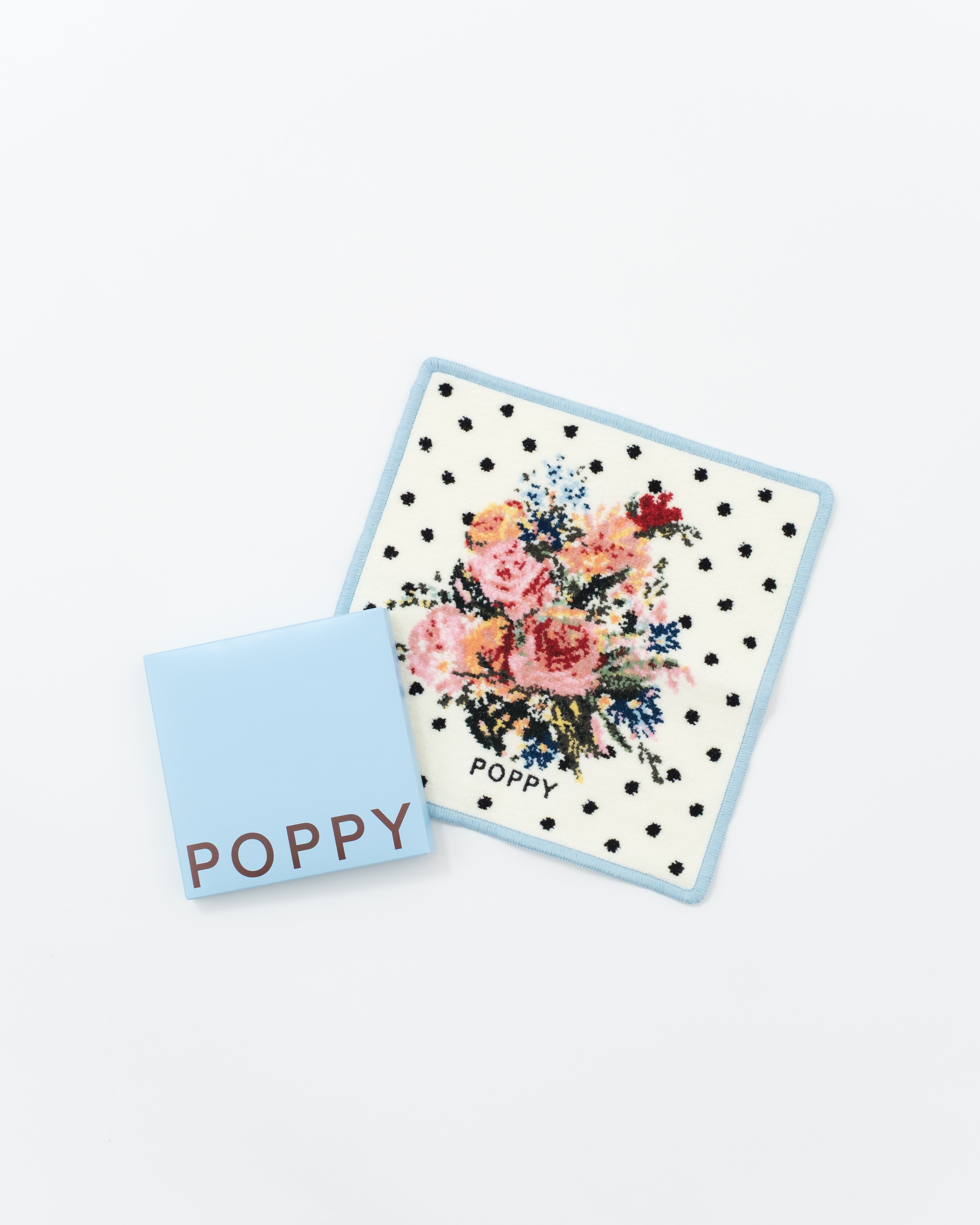 Flower dot chenille handkerchief