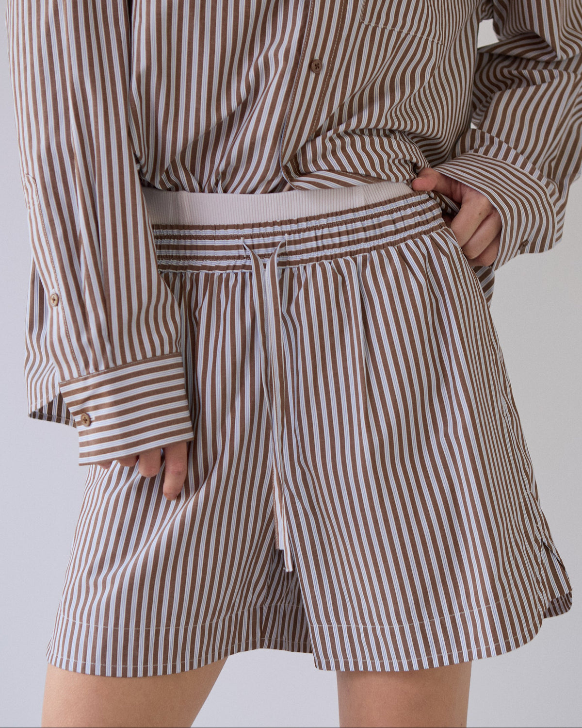 Stripe easy shorts