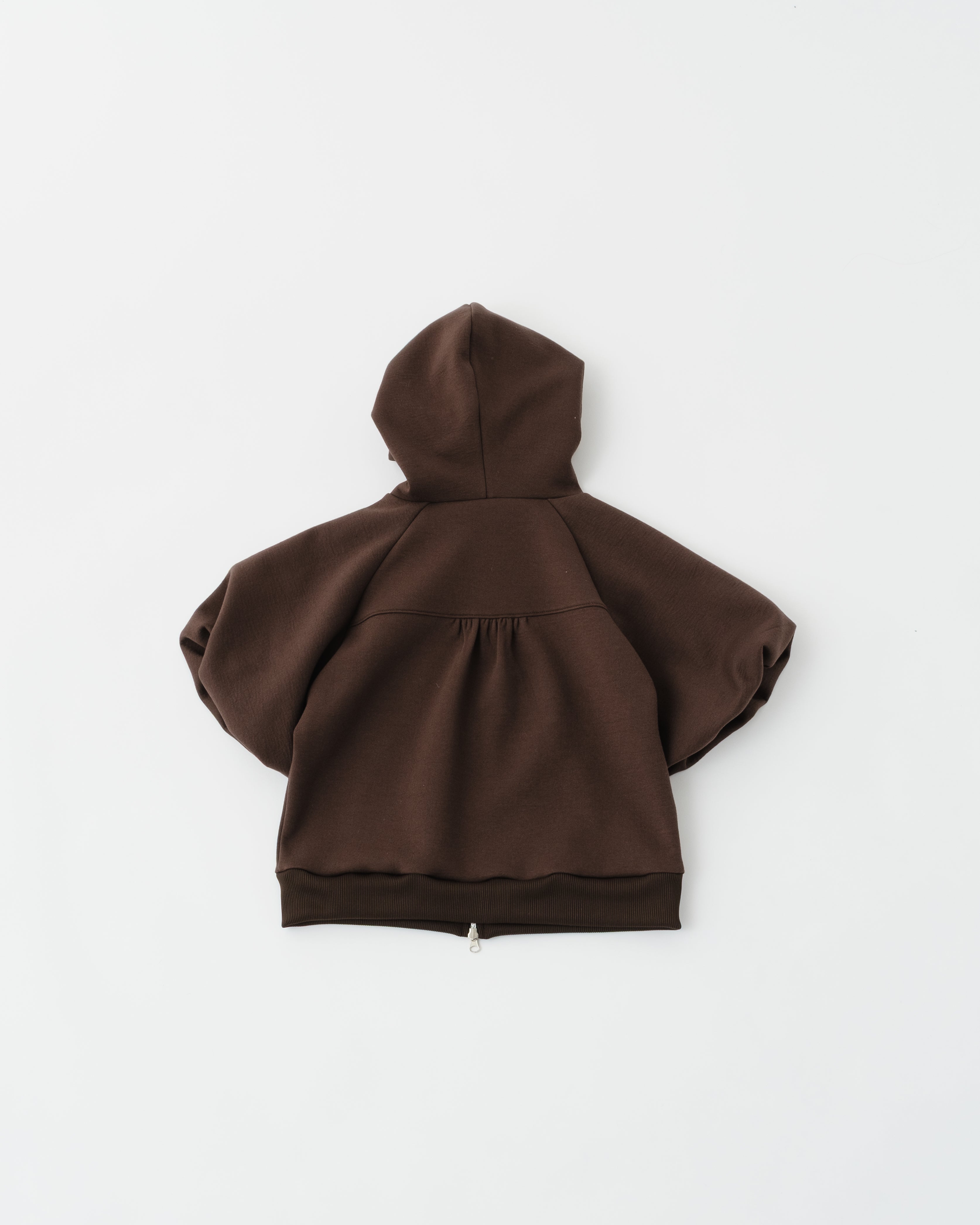 Balloon sleeve patch hoodie