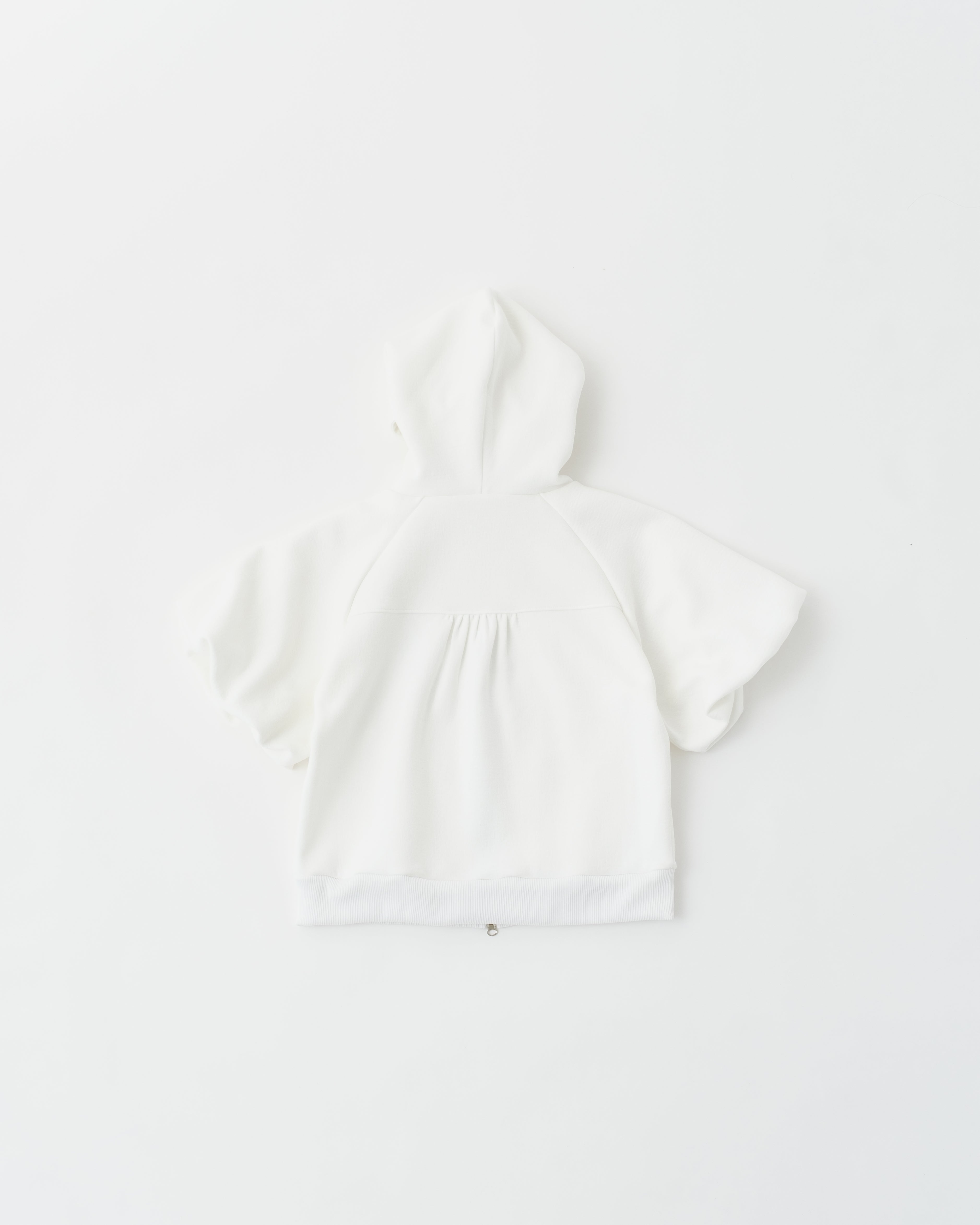 Balloon sleeve patch hoodie