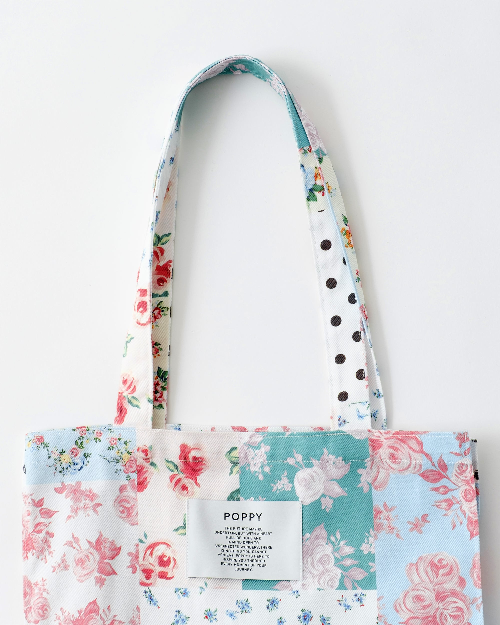 Nostalgia patch patchwork tote bag