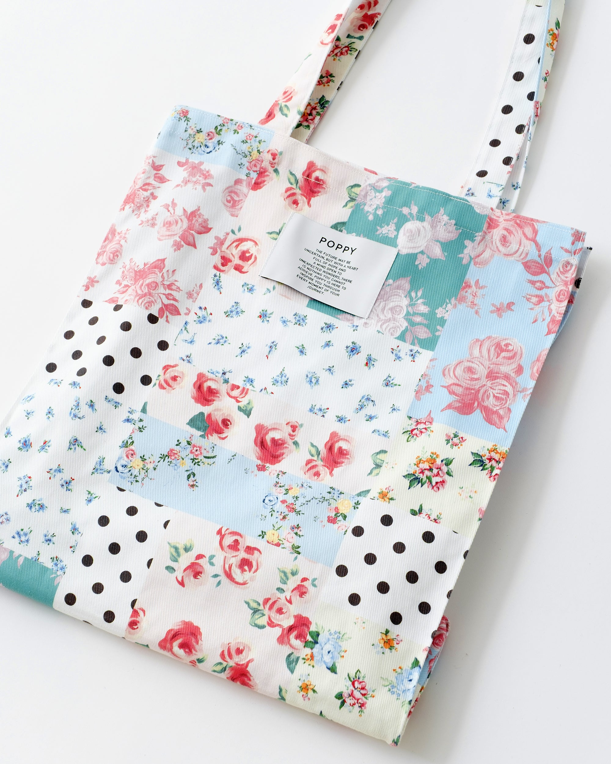 Nostalgia patch patchwork tote bag