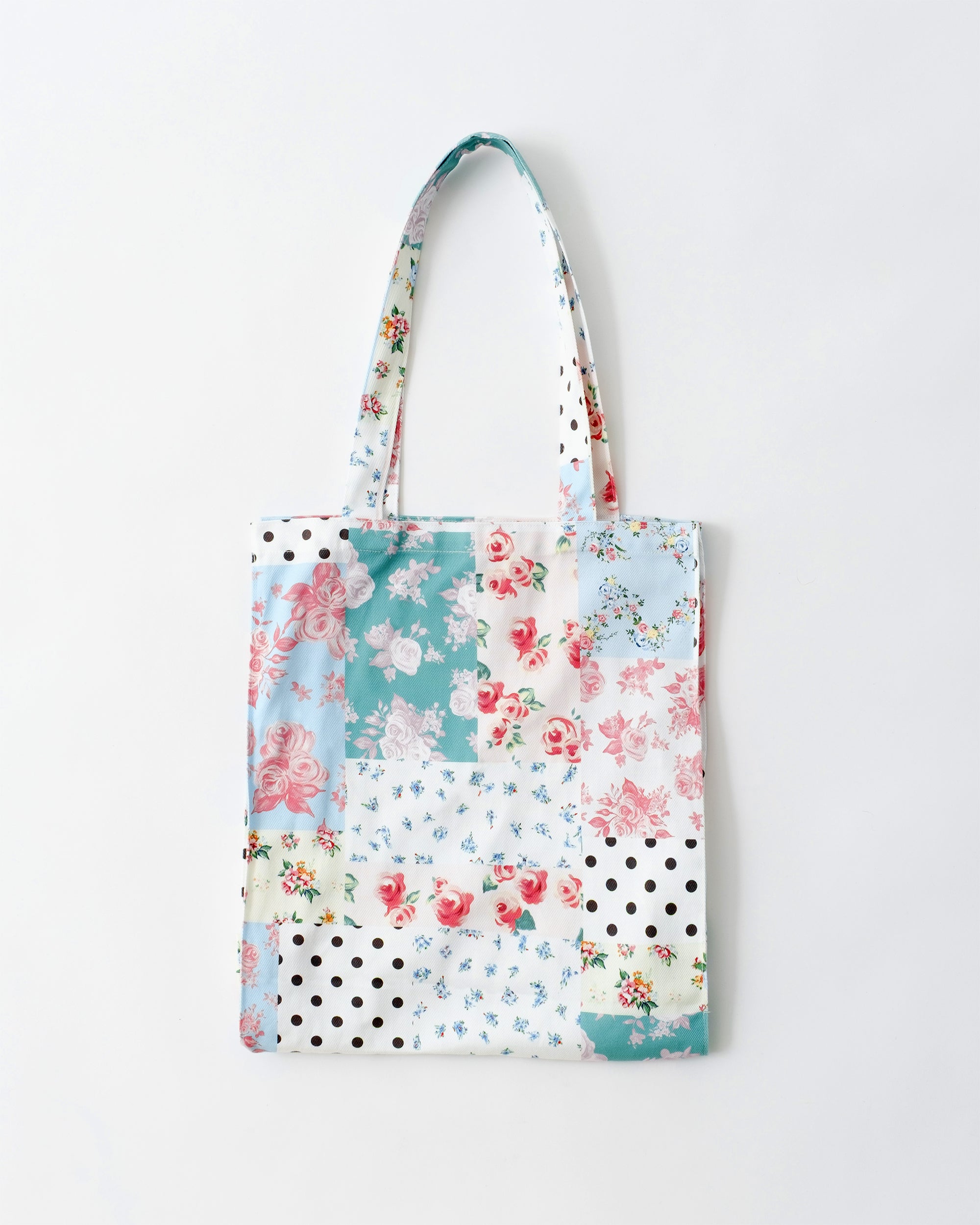 Nostalgia patch patchwork tote bag