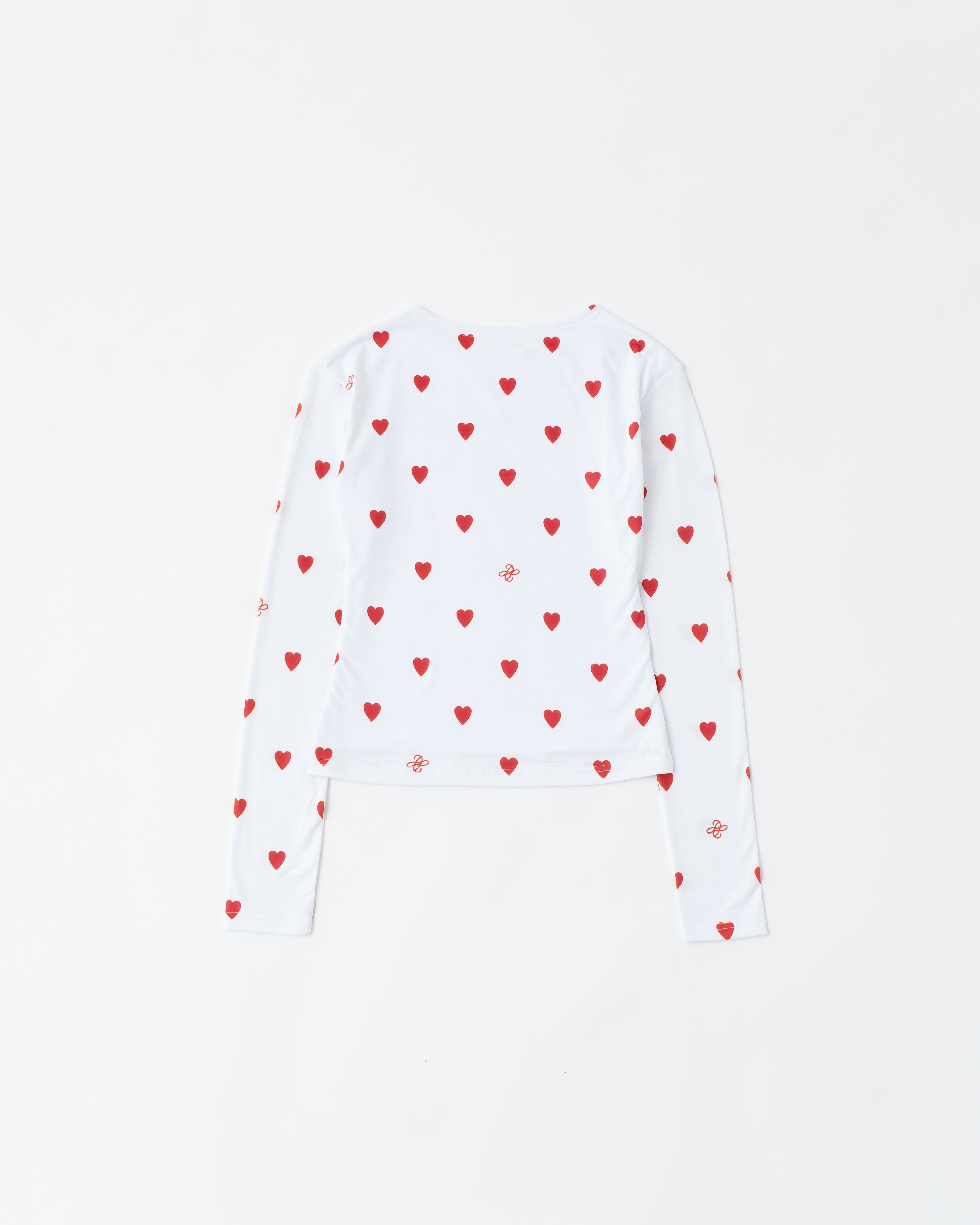 LOVE HEART MONOGRAM (white / blue)