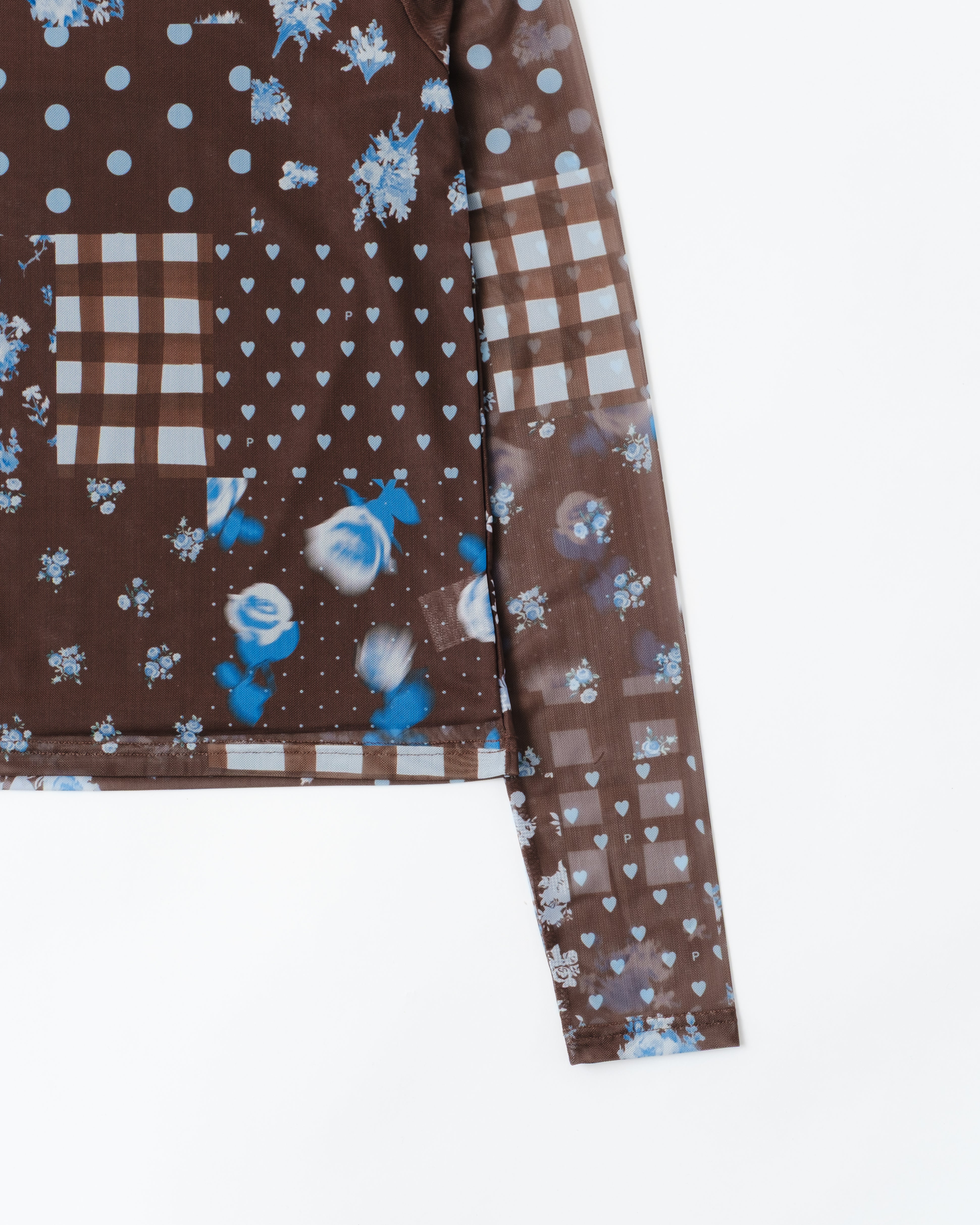 POP BROWN &BLUE PATCH (high neck)