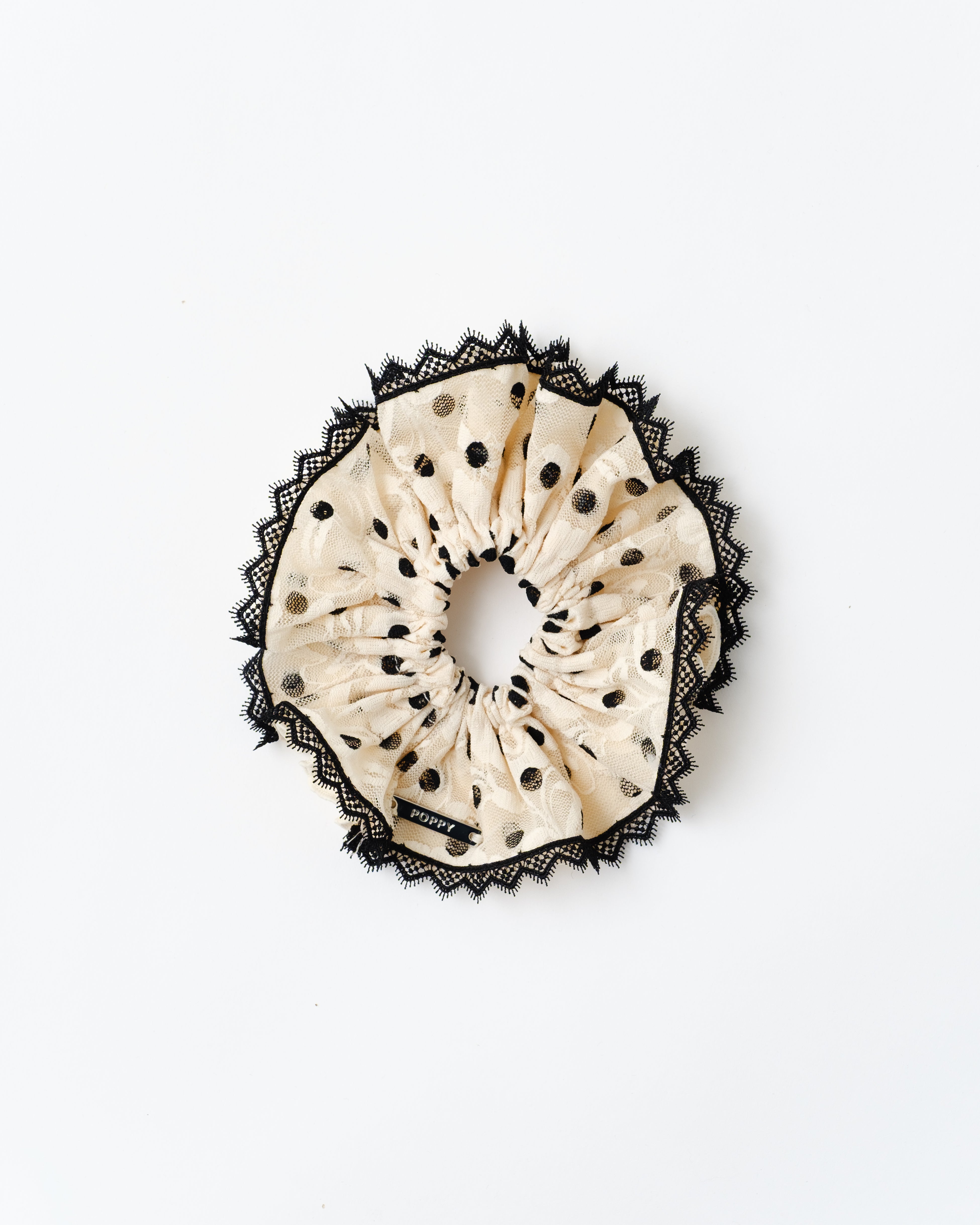 FLORAL DOT SCRUNCHIE