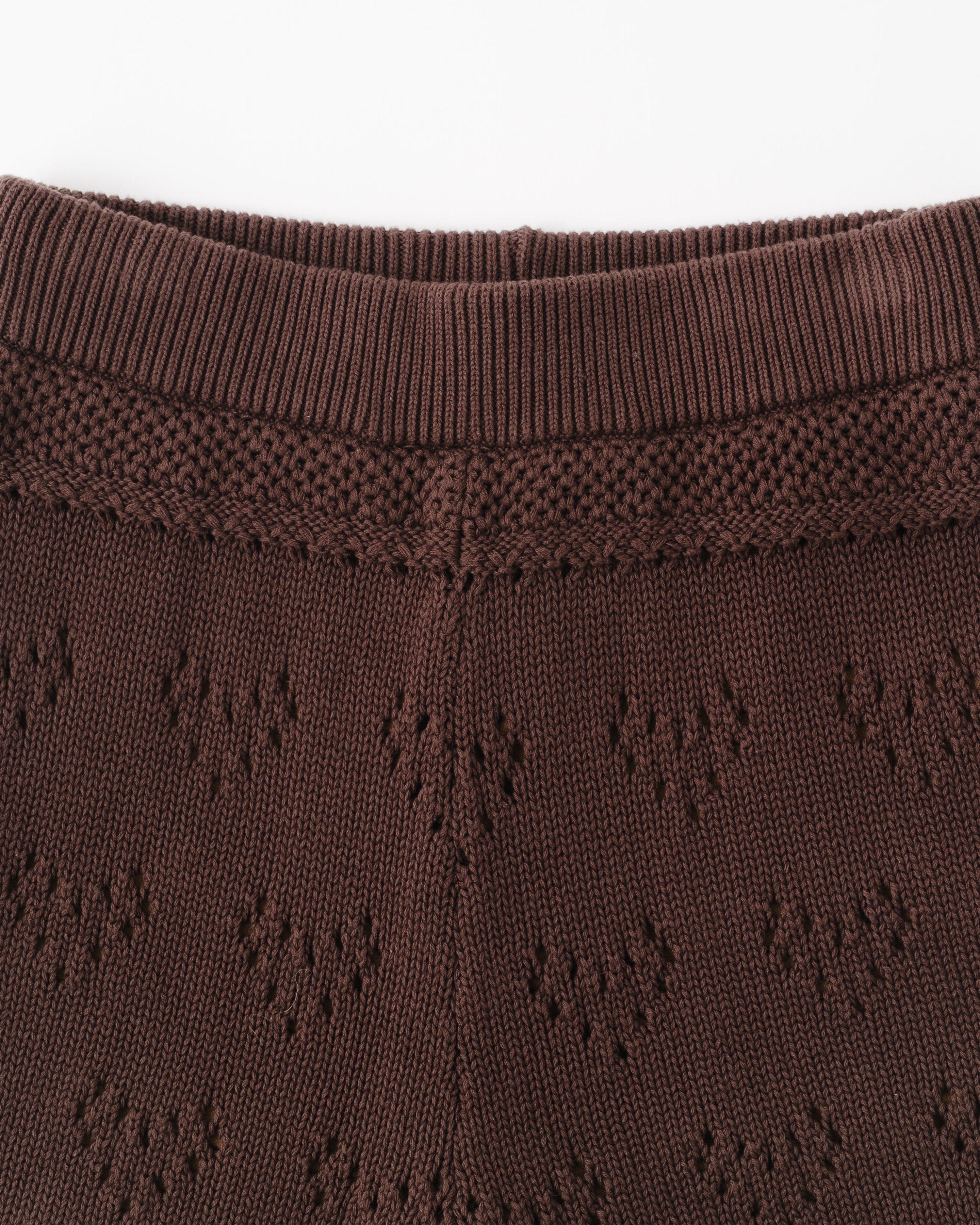 LOVE EYELET KNIT SHORTS