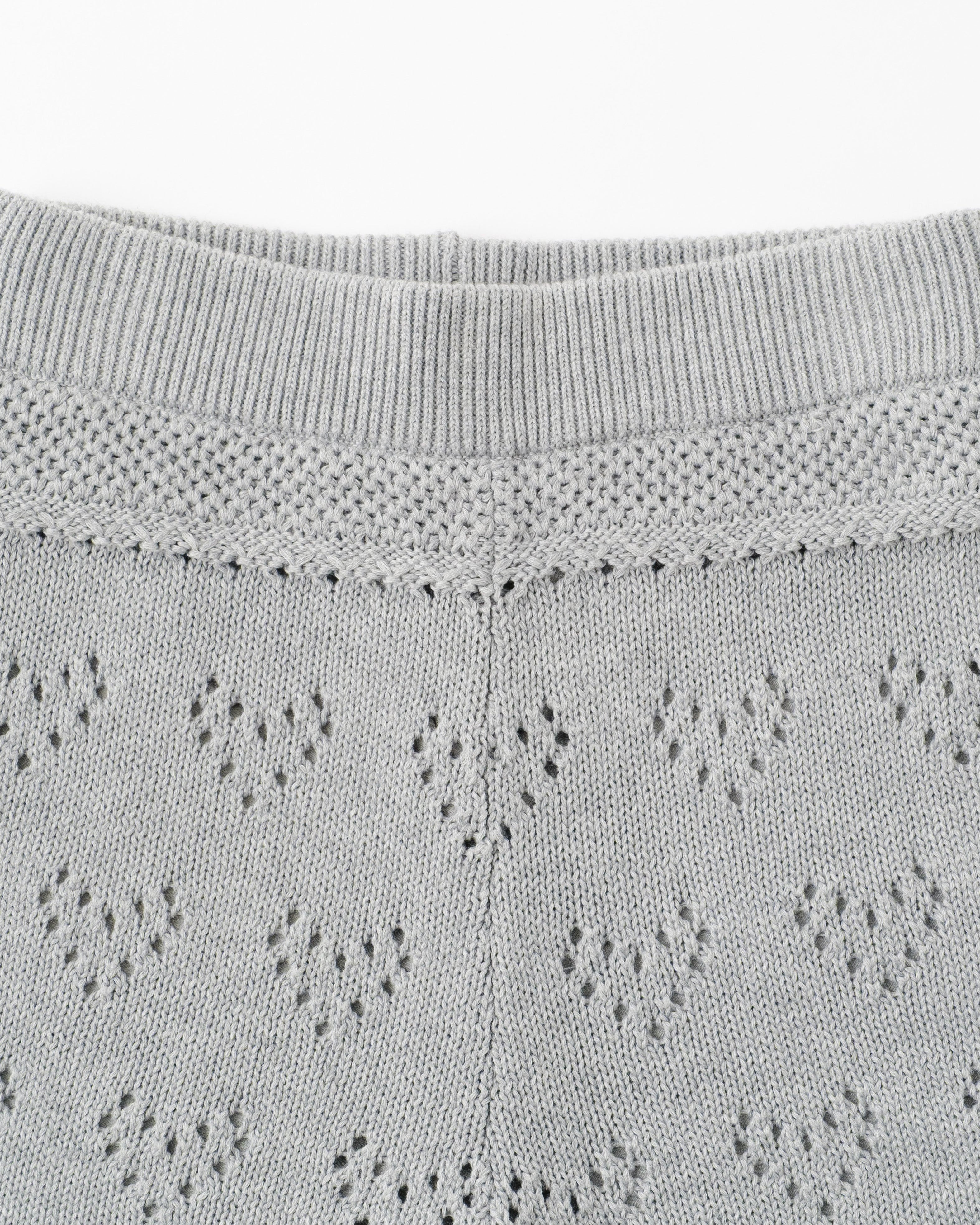 LOVE EYELET KNIT SHORTS