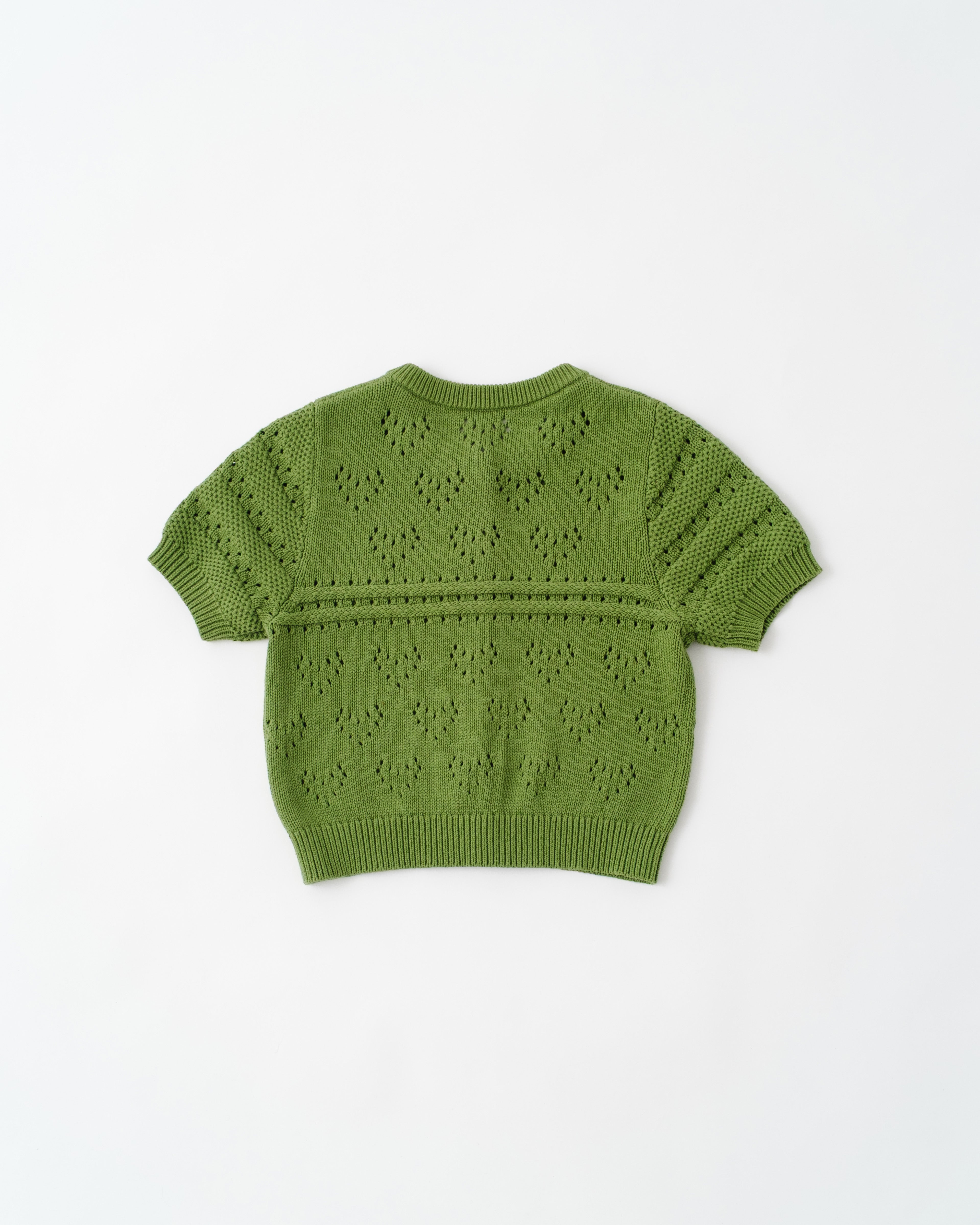 LOVE EYELET KNIT CARDIGAN