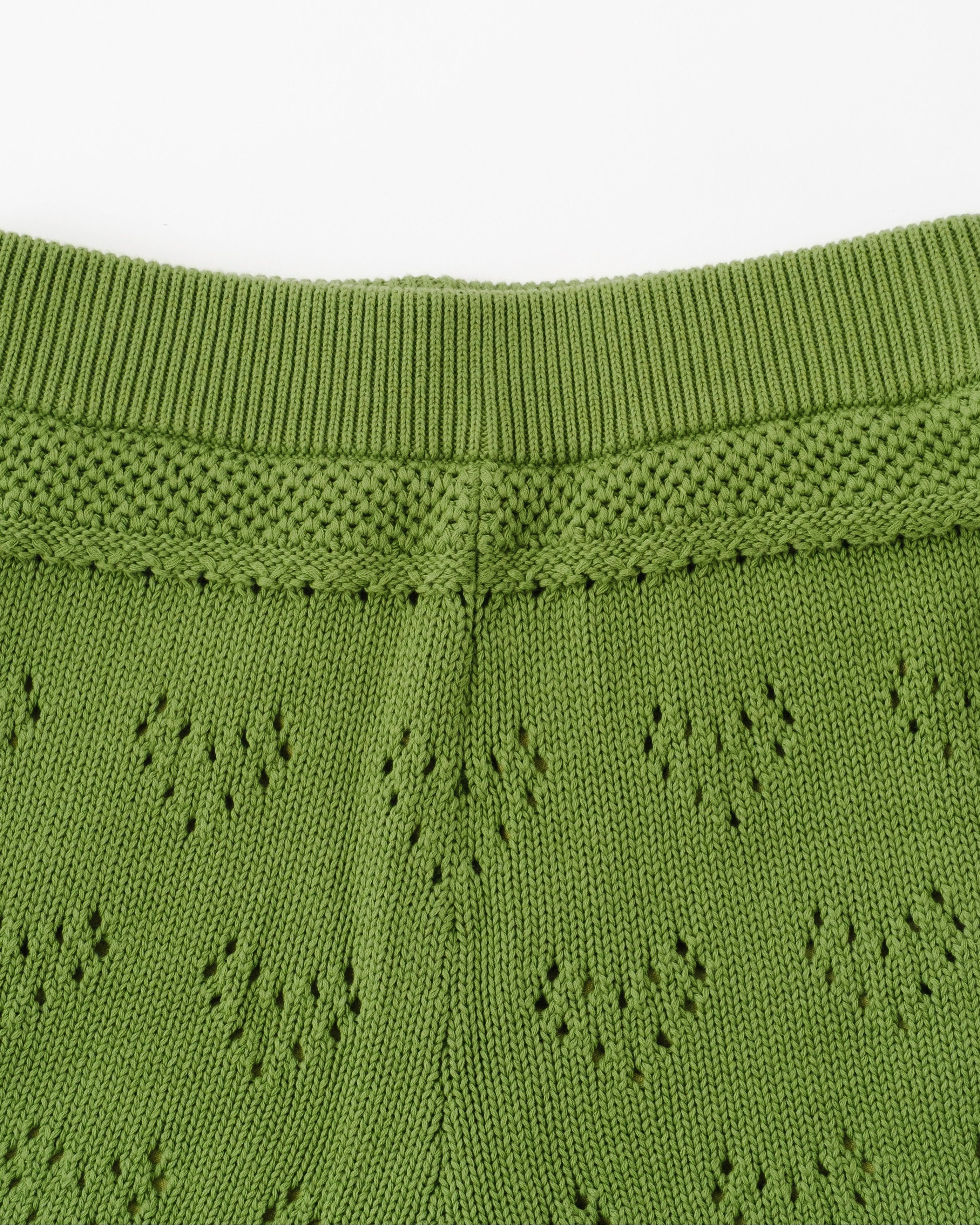 LOVE EYELET KNIT SHORTS