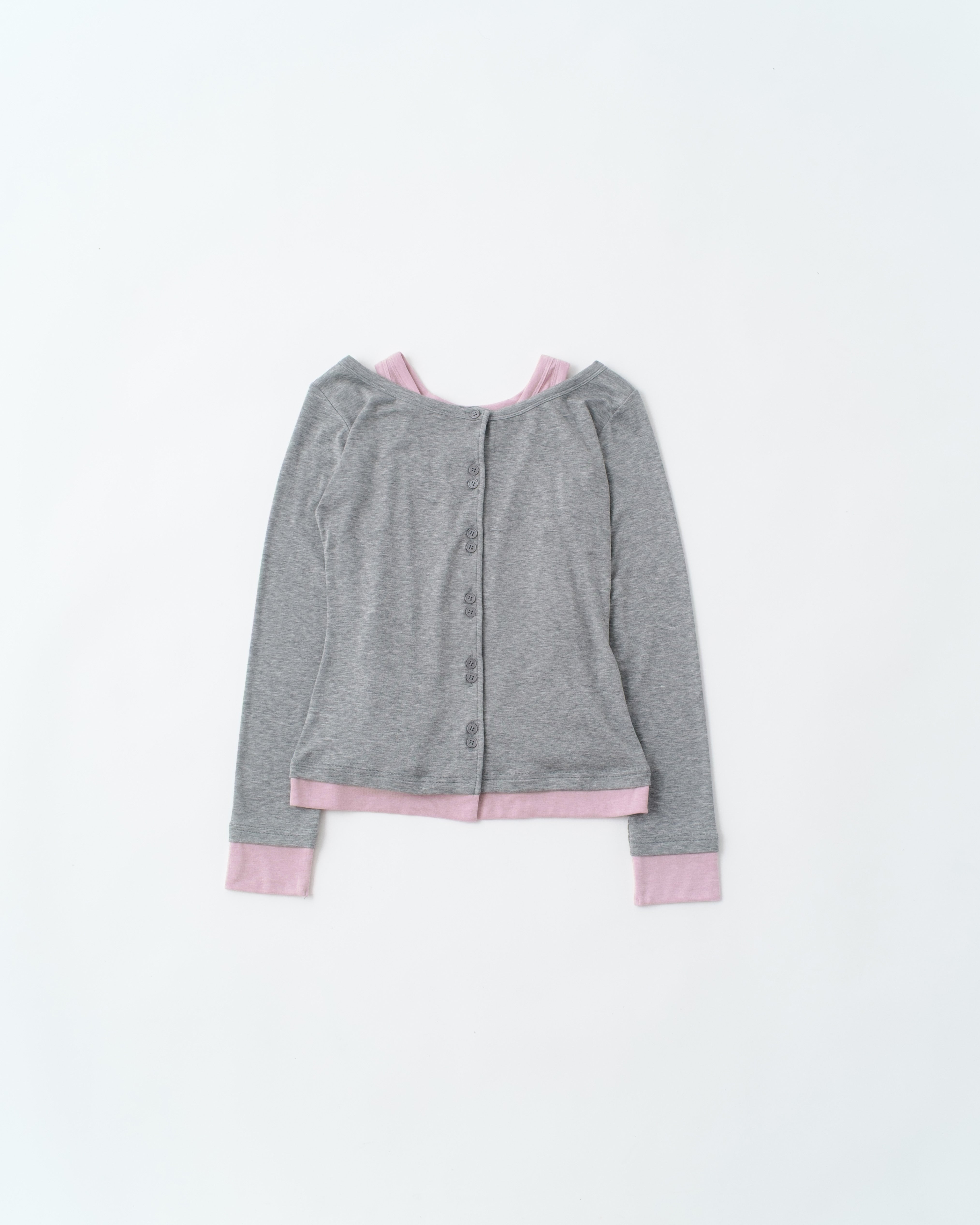 DUAL TONE LAYERED 2-PIECE TOP