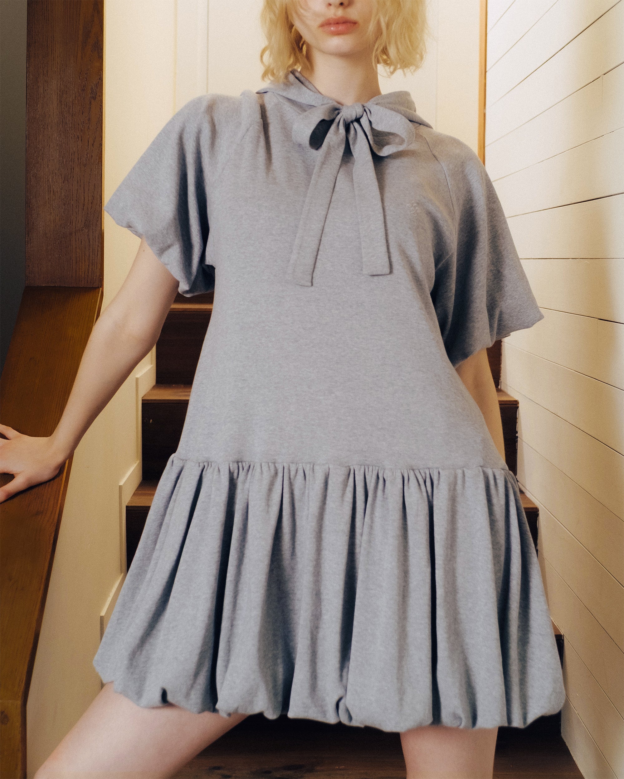 Bubble hoodie dress
