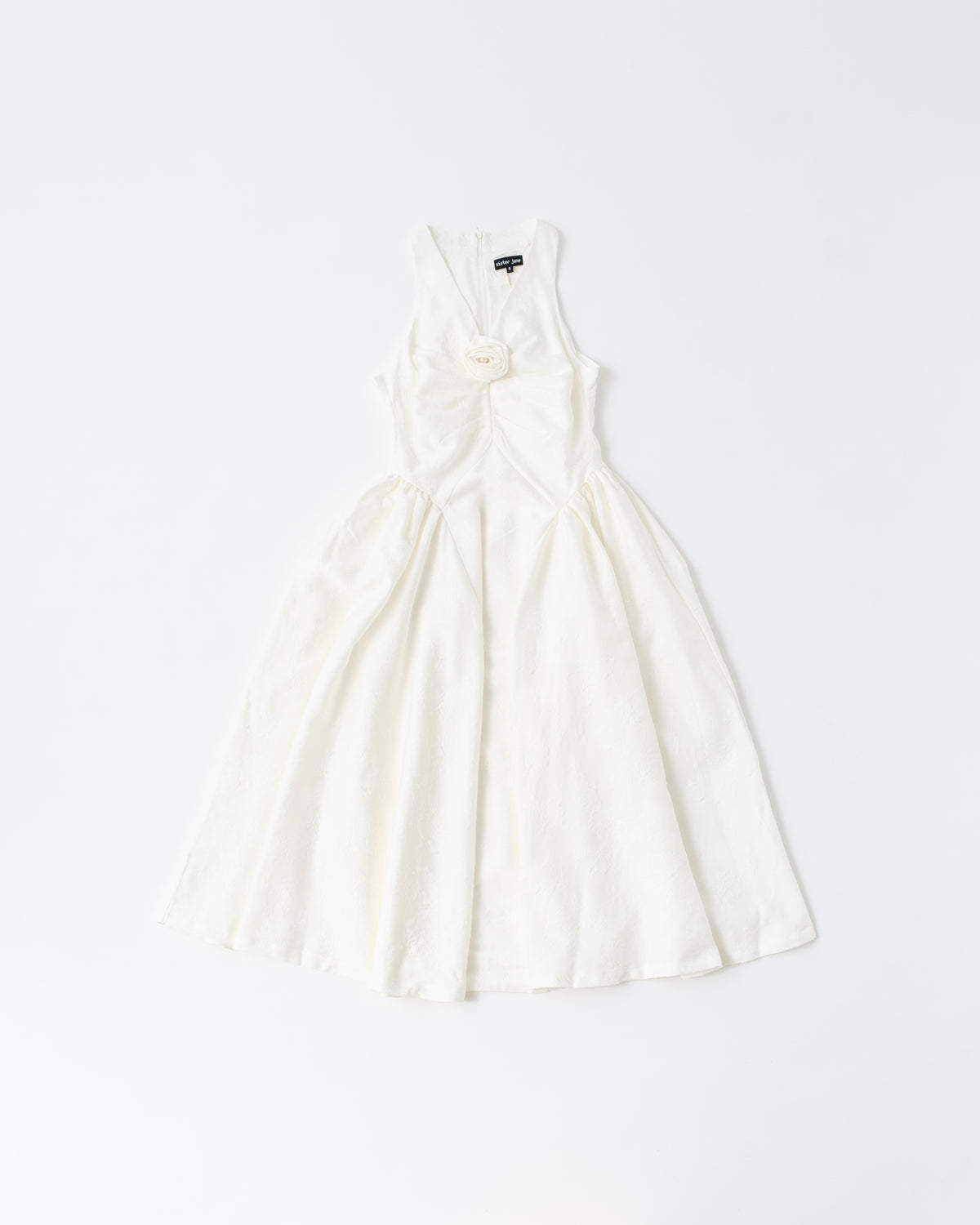sister janeLily Jacquard Rosette Midi Dress