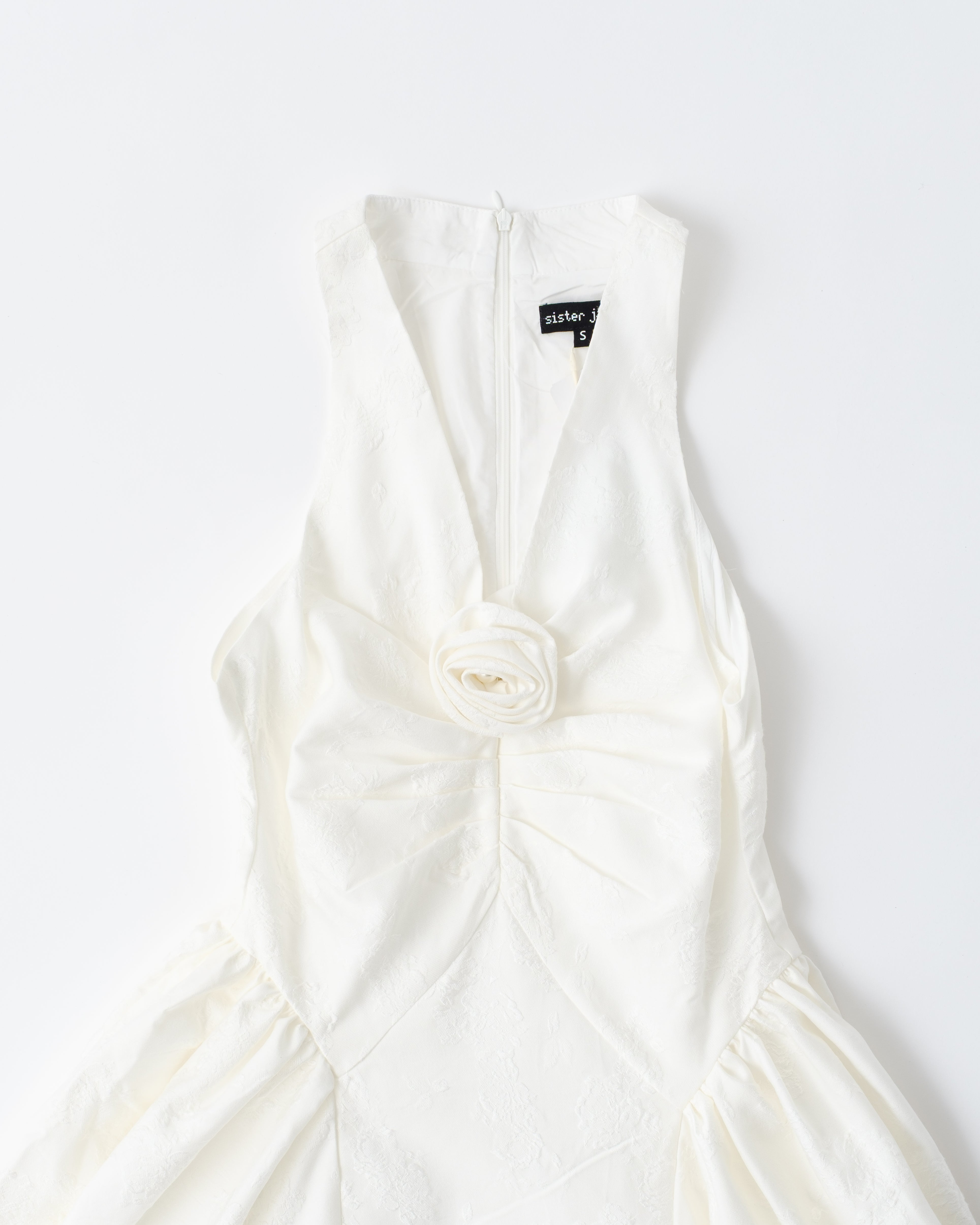 【sj】Lily Jacquard Rosette Midi Dress