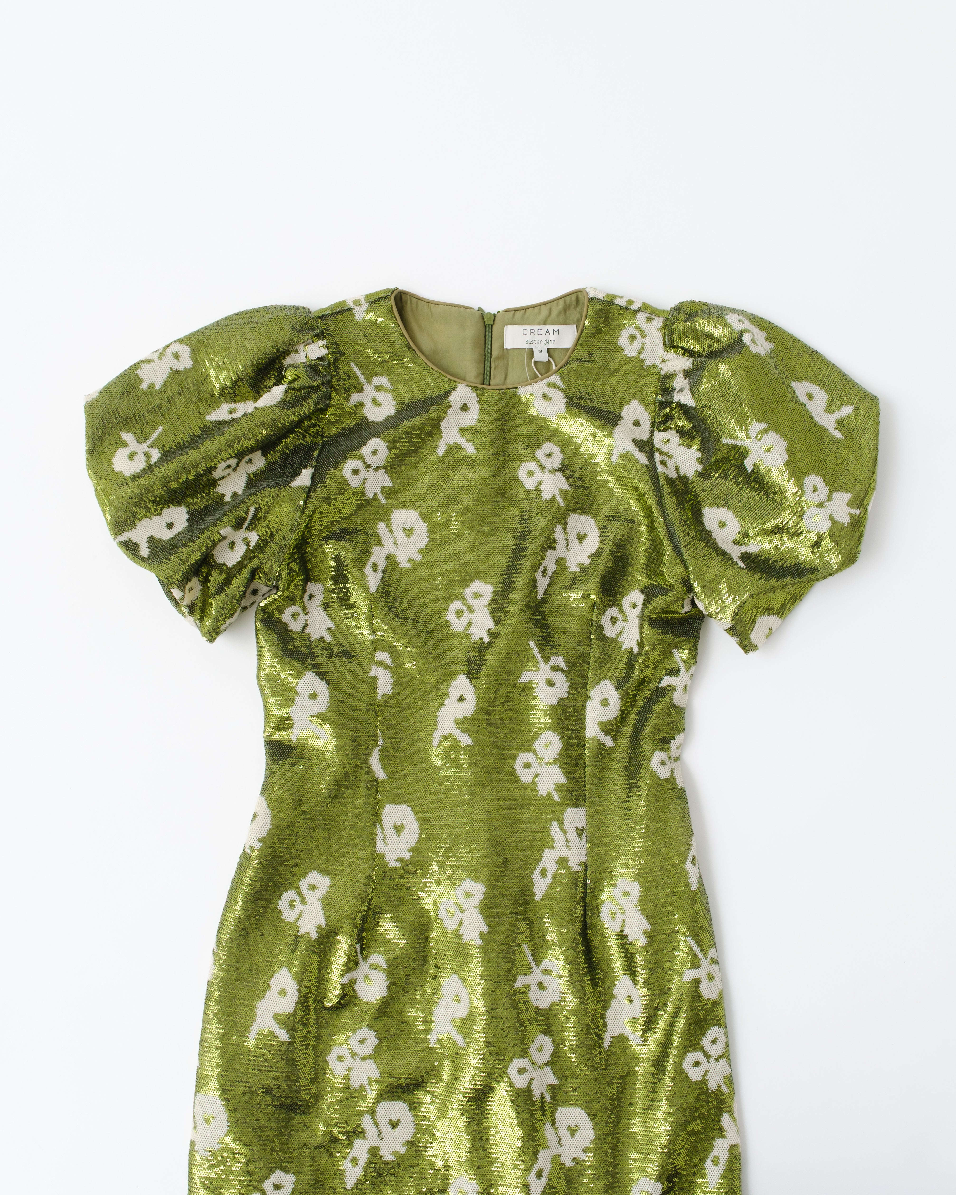 【sj】Èclat Floral Sequin Midi Dress