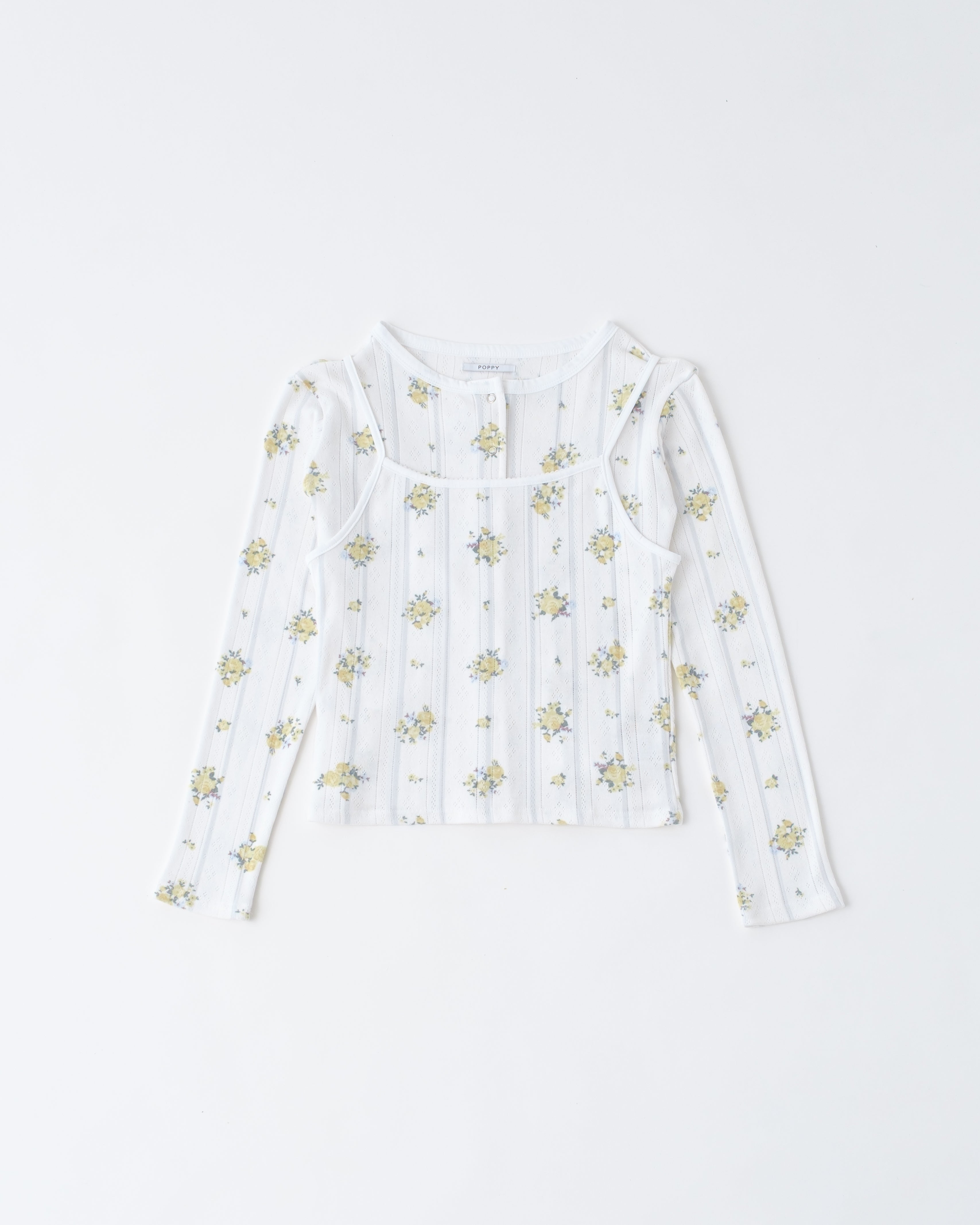 Tender bloom eyelet top