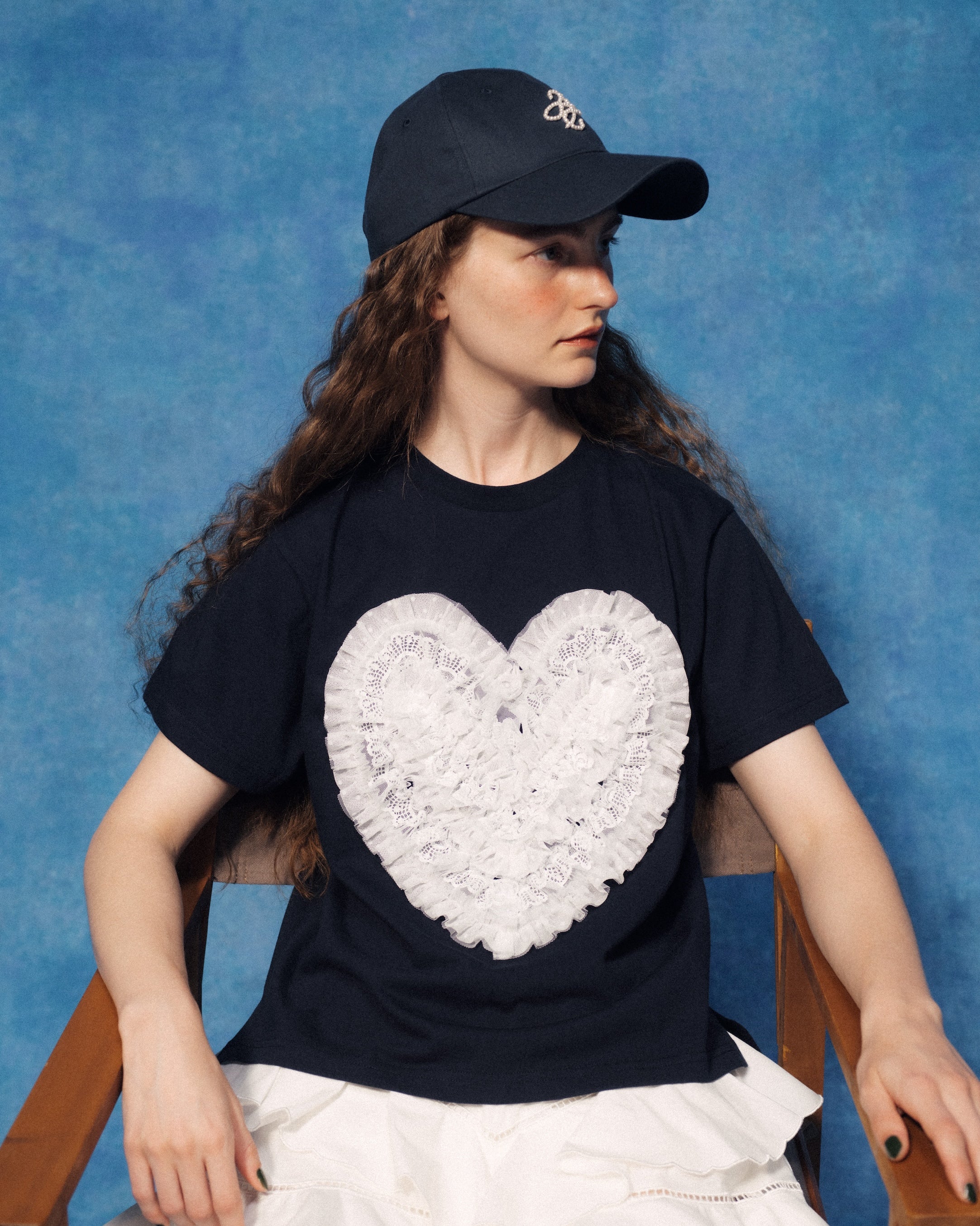Heart dot tulle Tee