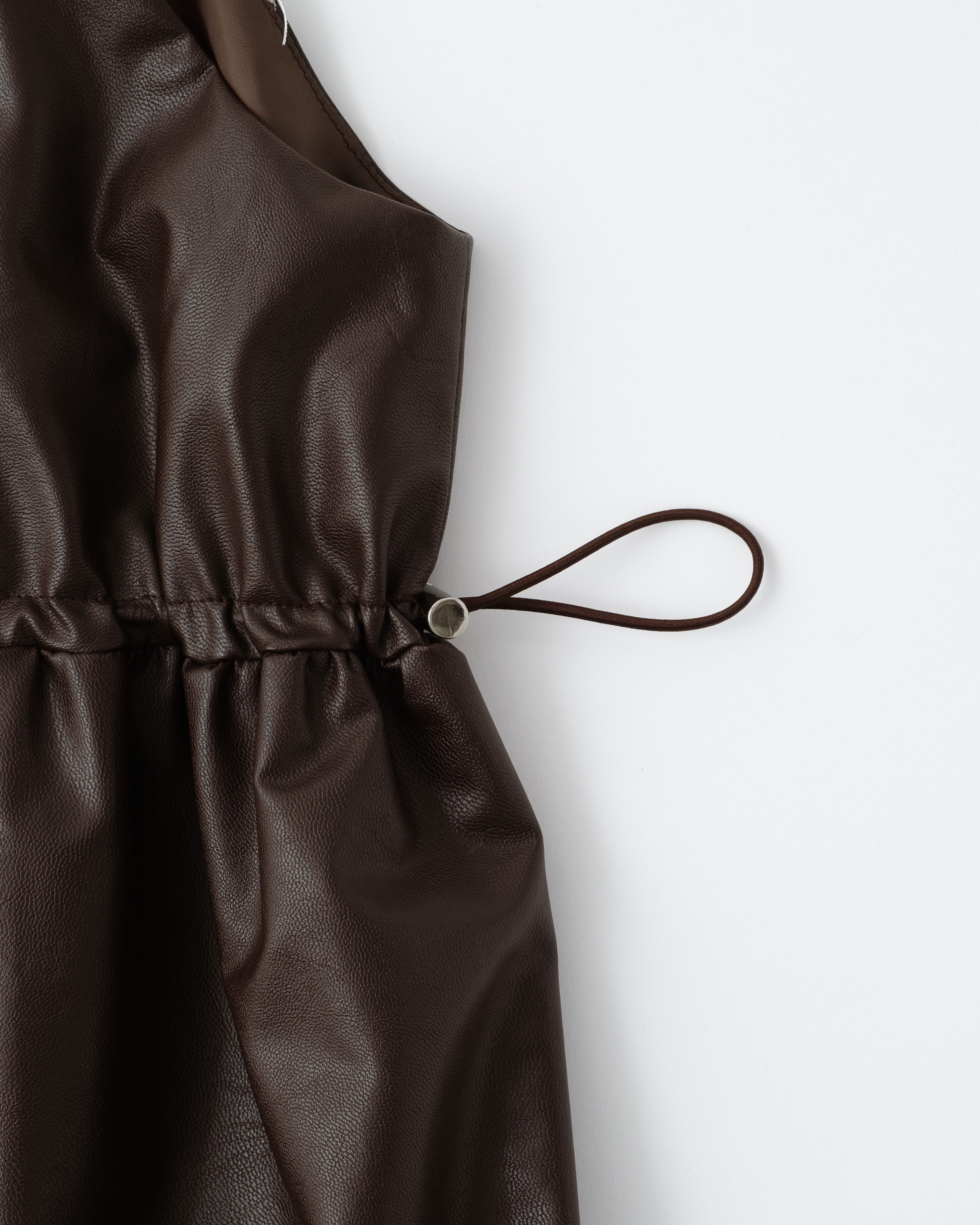 Leather cloud hem tunic