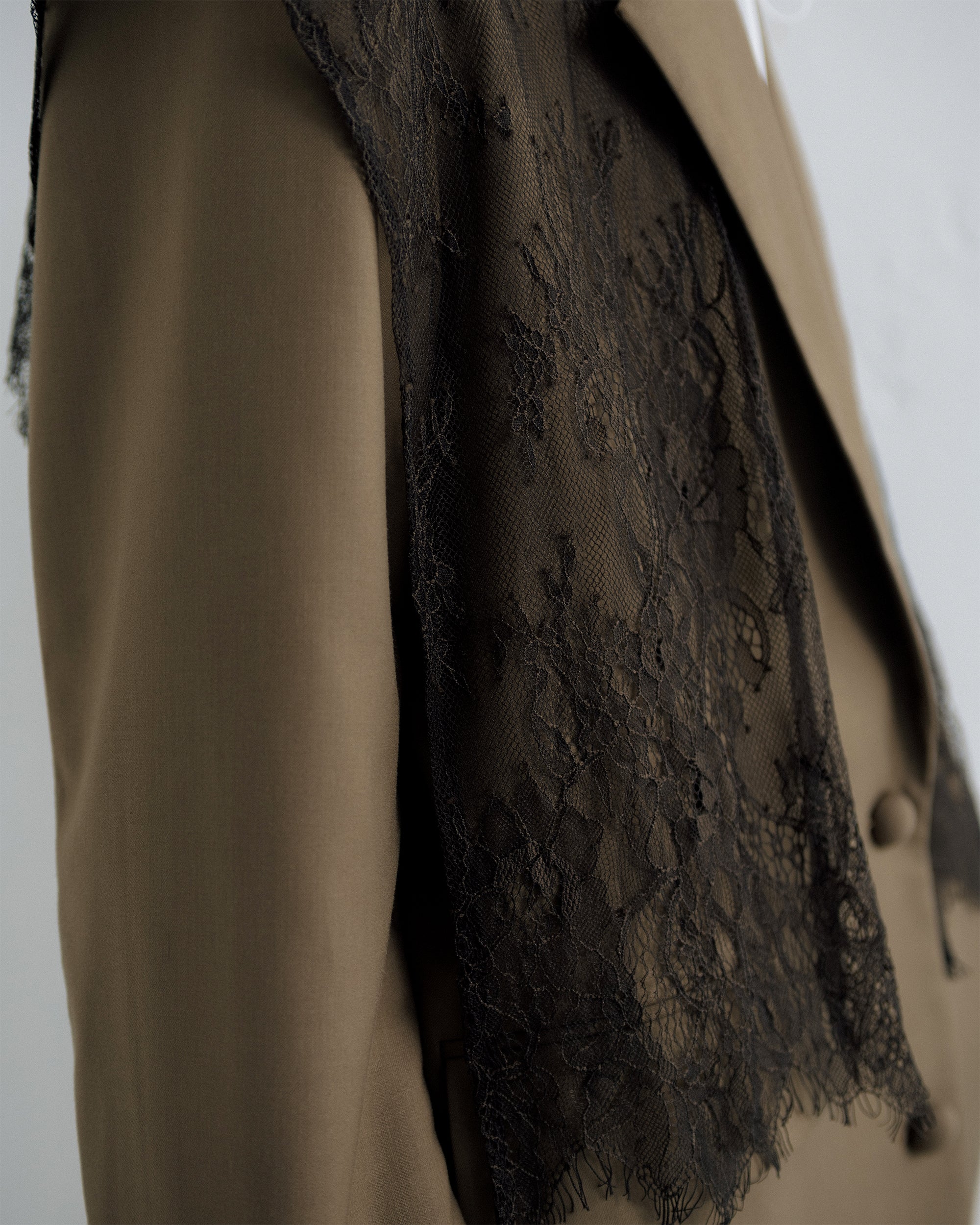 2way refined lace collar jacket