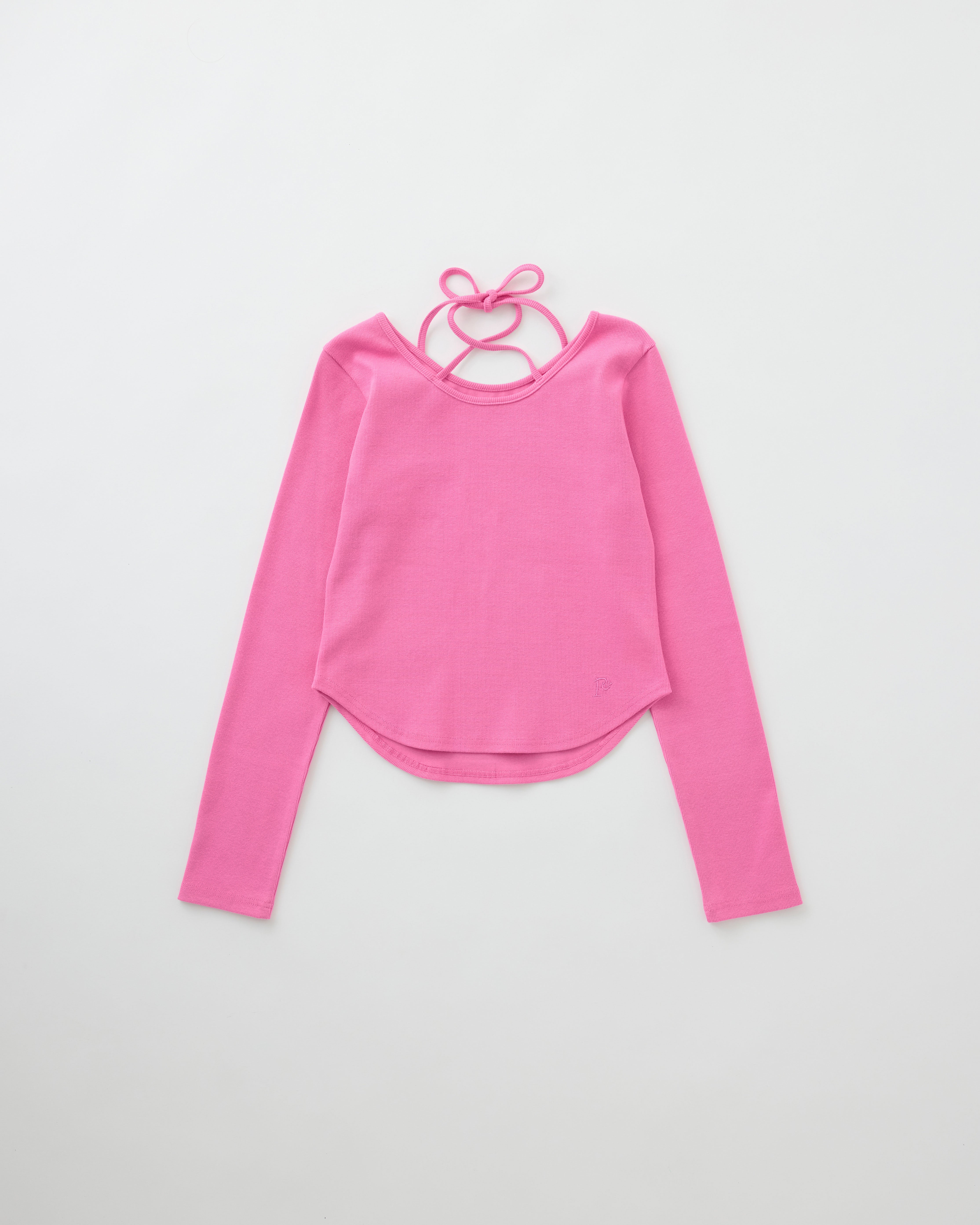 Cross choker ribbed top