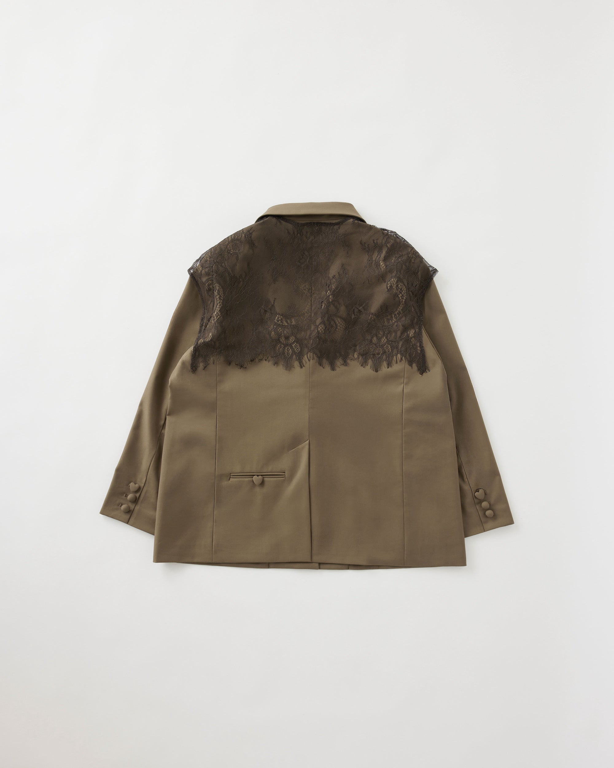 2way refined lace collar jacket