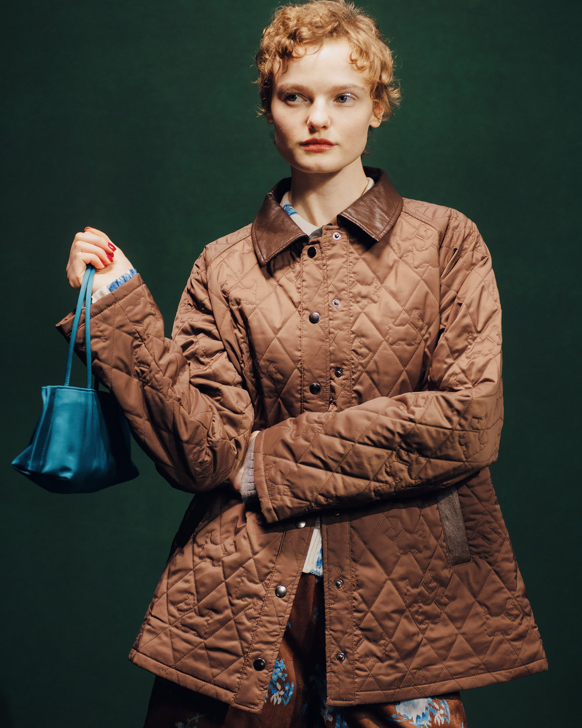 Achi-Cochi schnauzer quilted coat