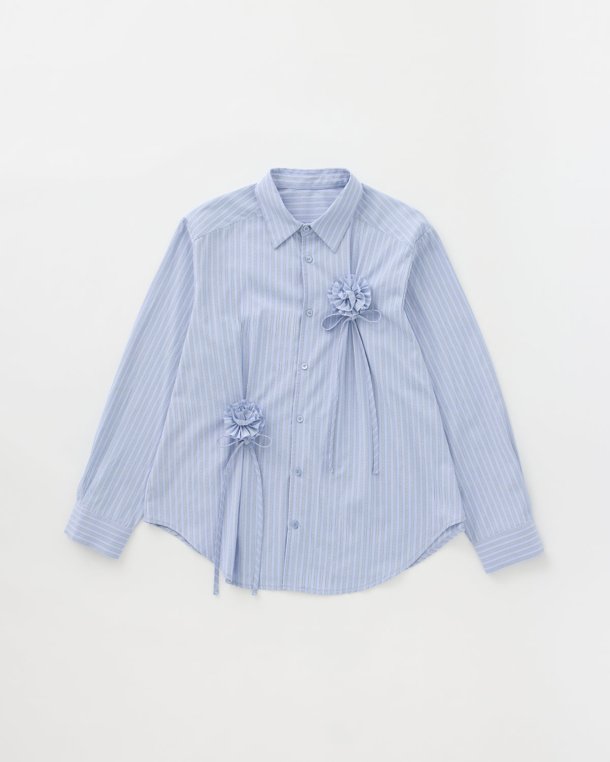 Fabric rose stripe shirt