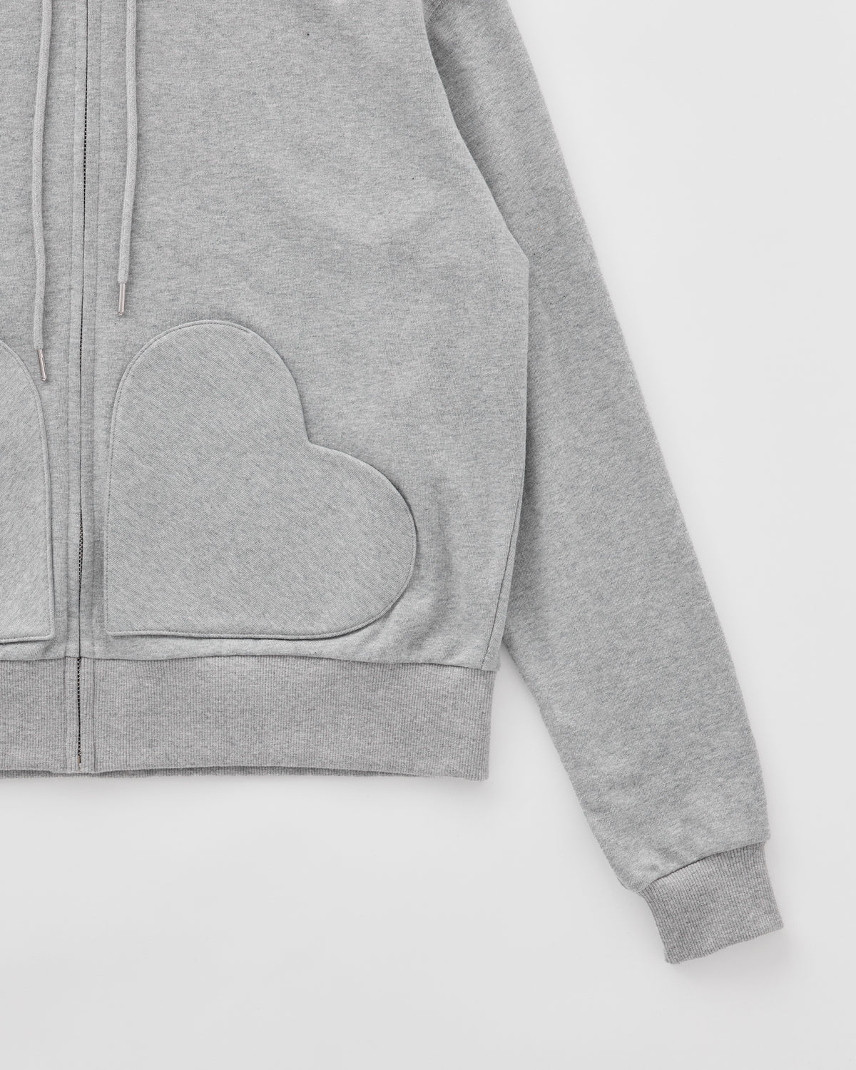 Double heart pocket hoodie